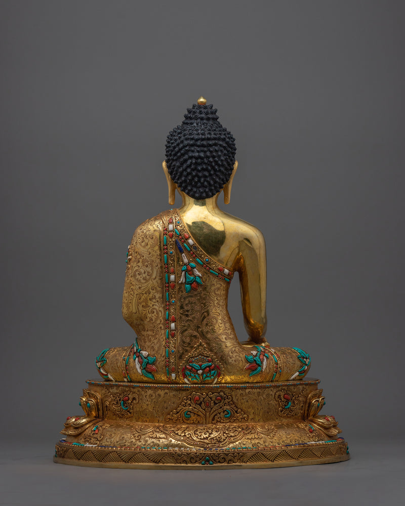 Gold Gilded Shakyamuni Buddha Figurine | Radiate the Light of Spiritual Enlightenment