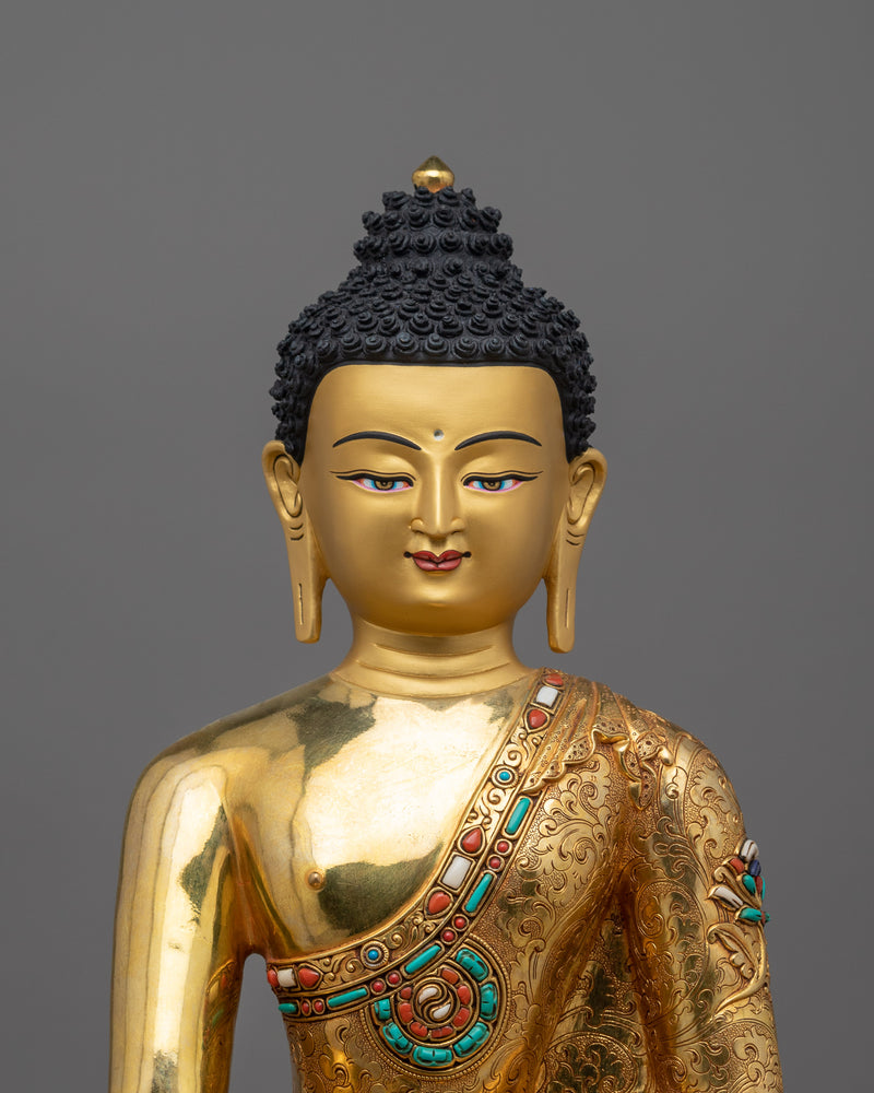 gold-gilded-shakyamuni-buddha-figurine