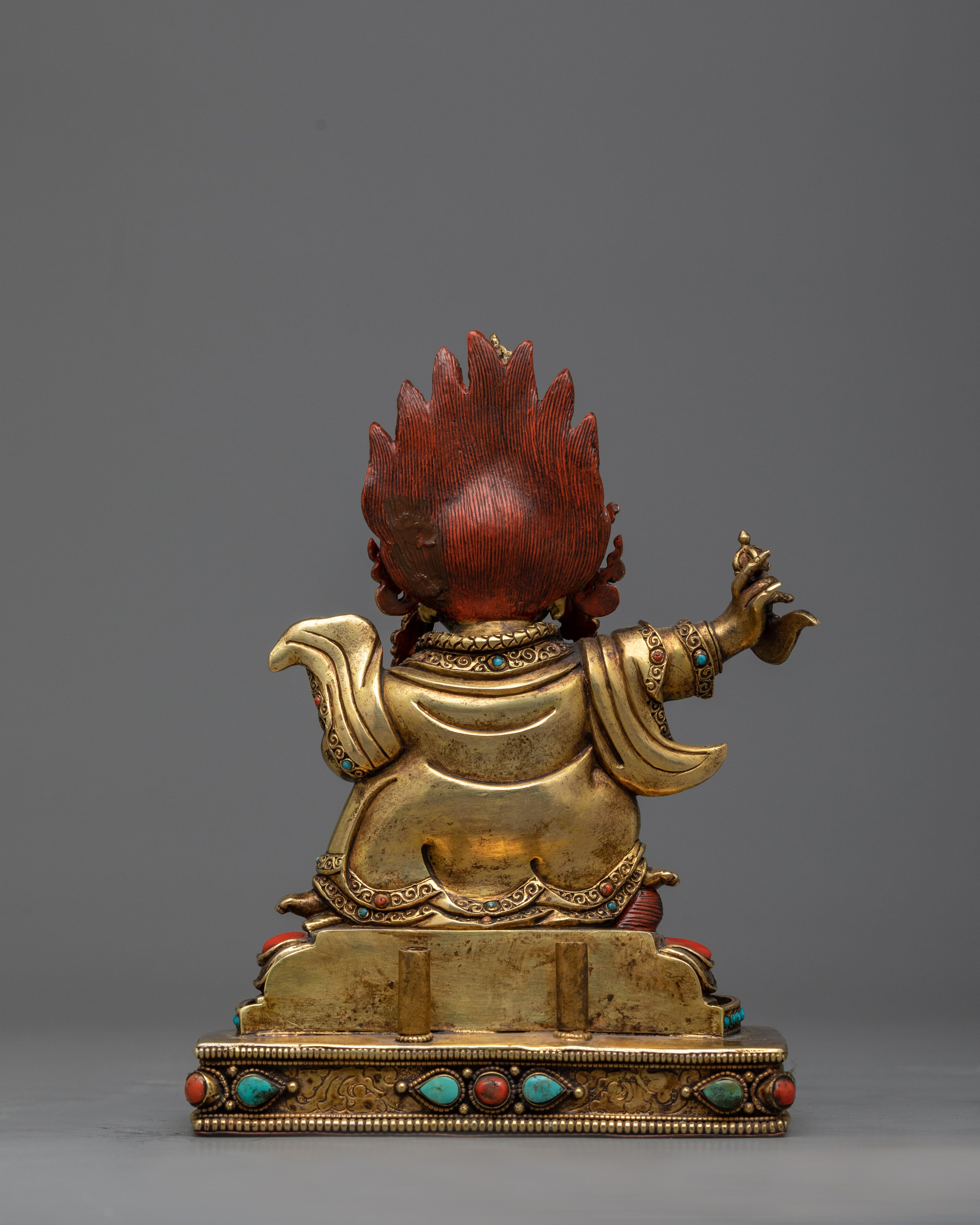 Antique Mahakala Bernagchen Figurine | Embrace Divine Protection