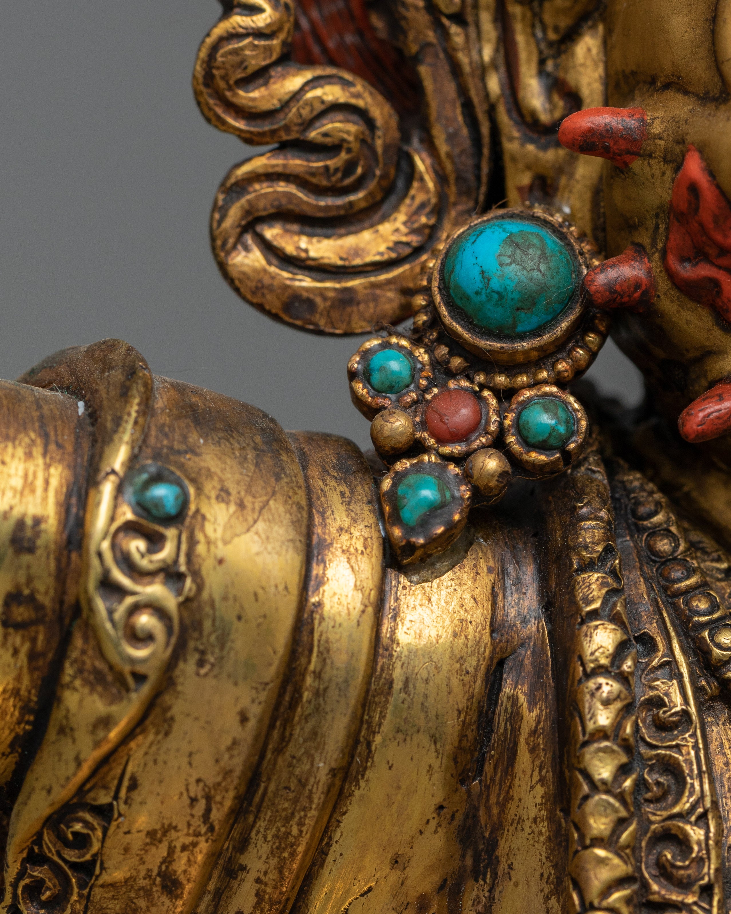 Antique Mahakala Bernagchen Figurine | Embrace Divine Protection