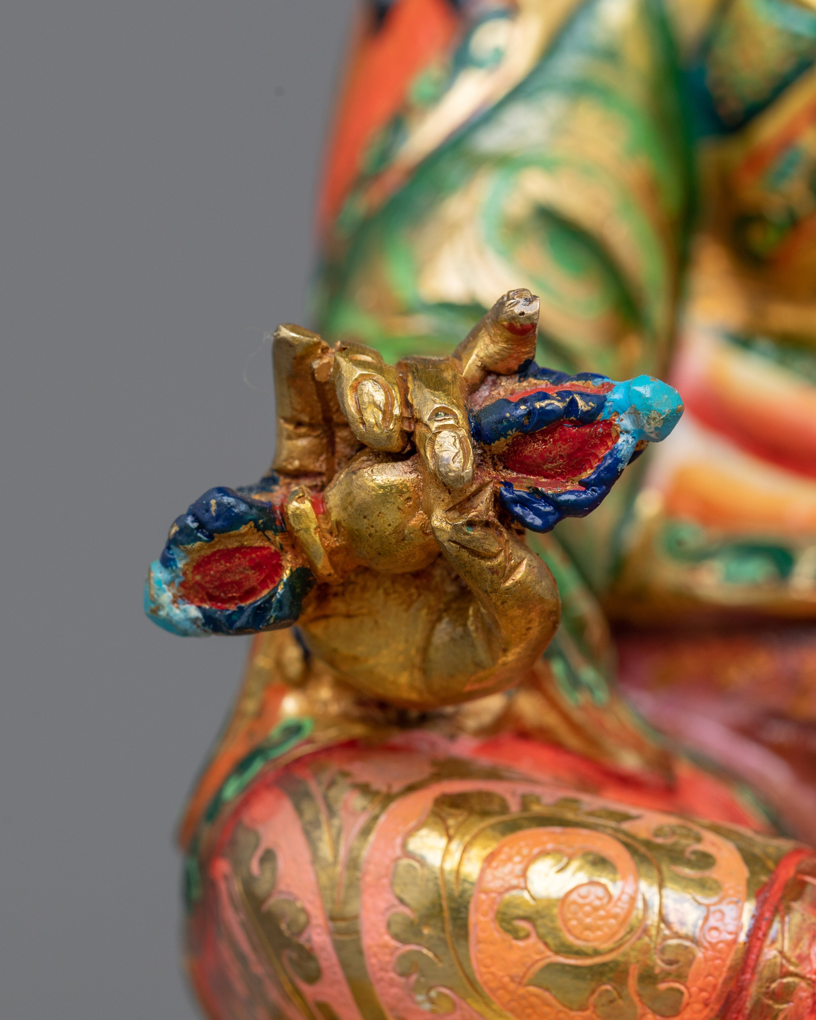 Colorful Guru Rinpoche Statue | Embrace Divine Wisdom and Compassion
