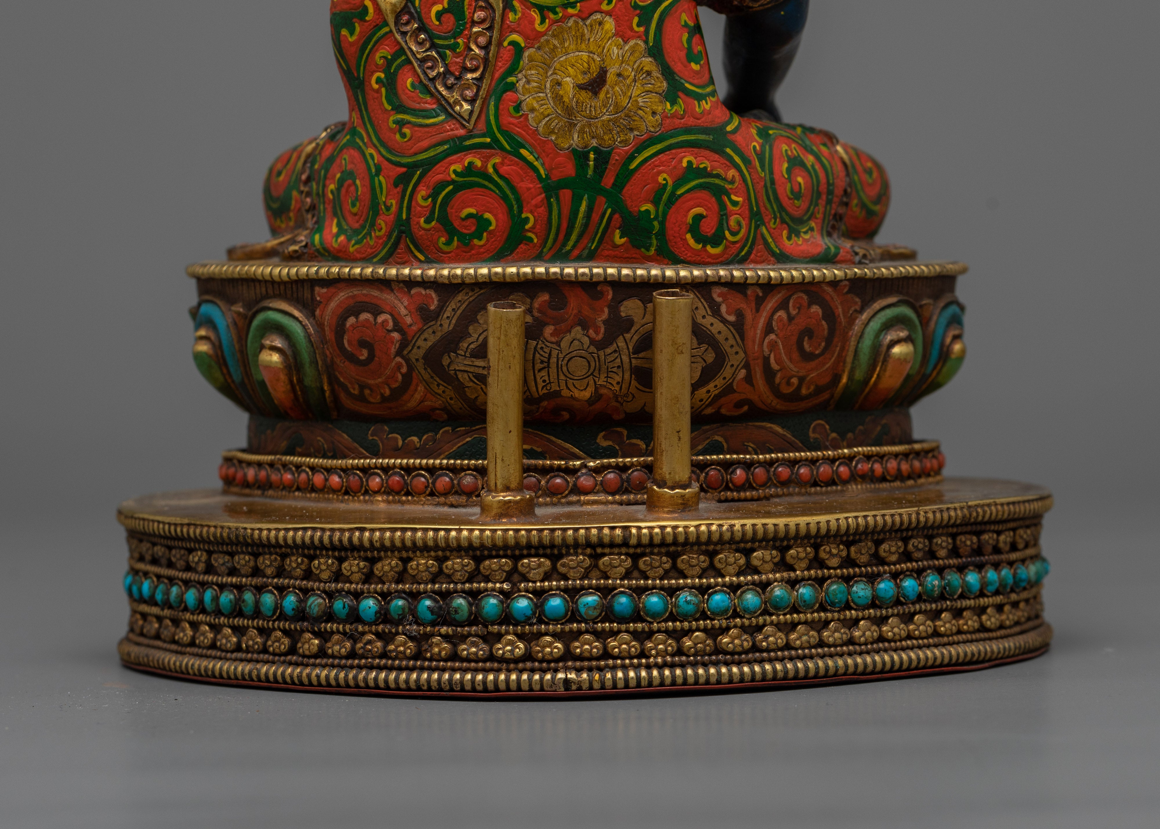 Shakyamuni Buddha Blue Figure | Embrace the Divine Presence of Enlightenment