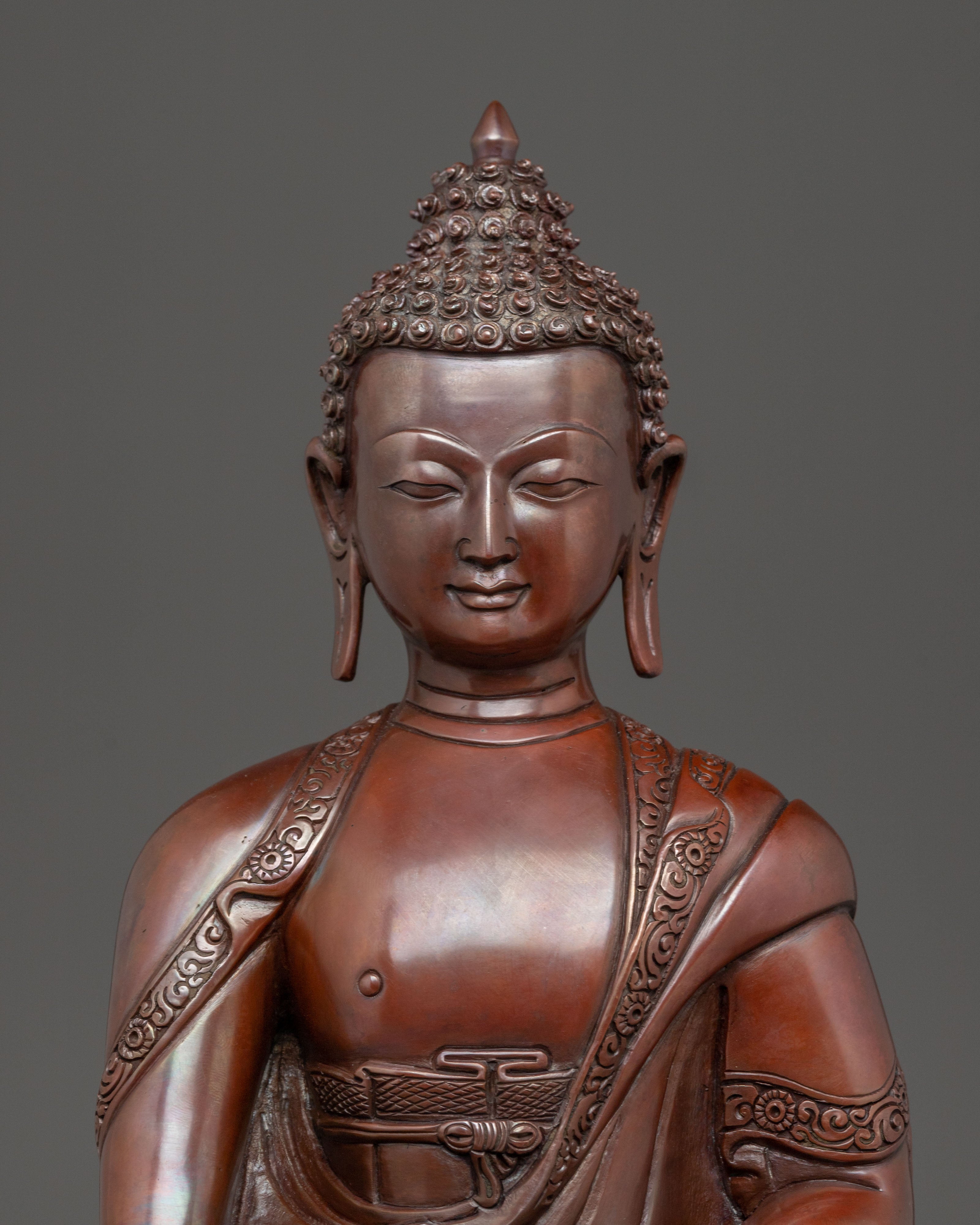 Sacred Handmade Figurine of Shakyamuni Buddha | Historical Buddha