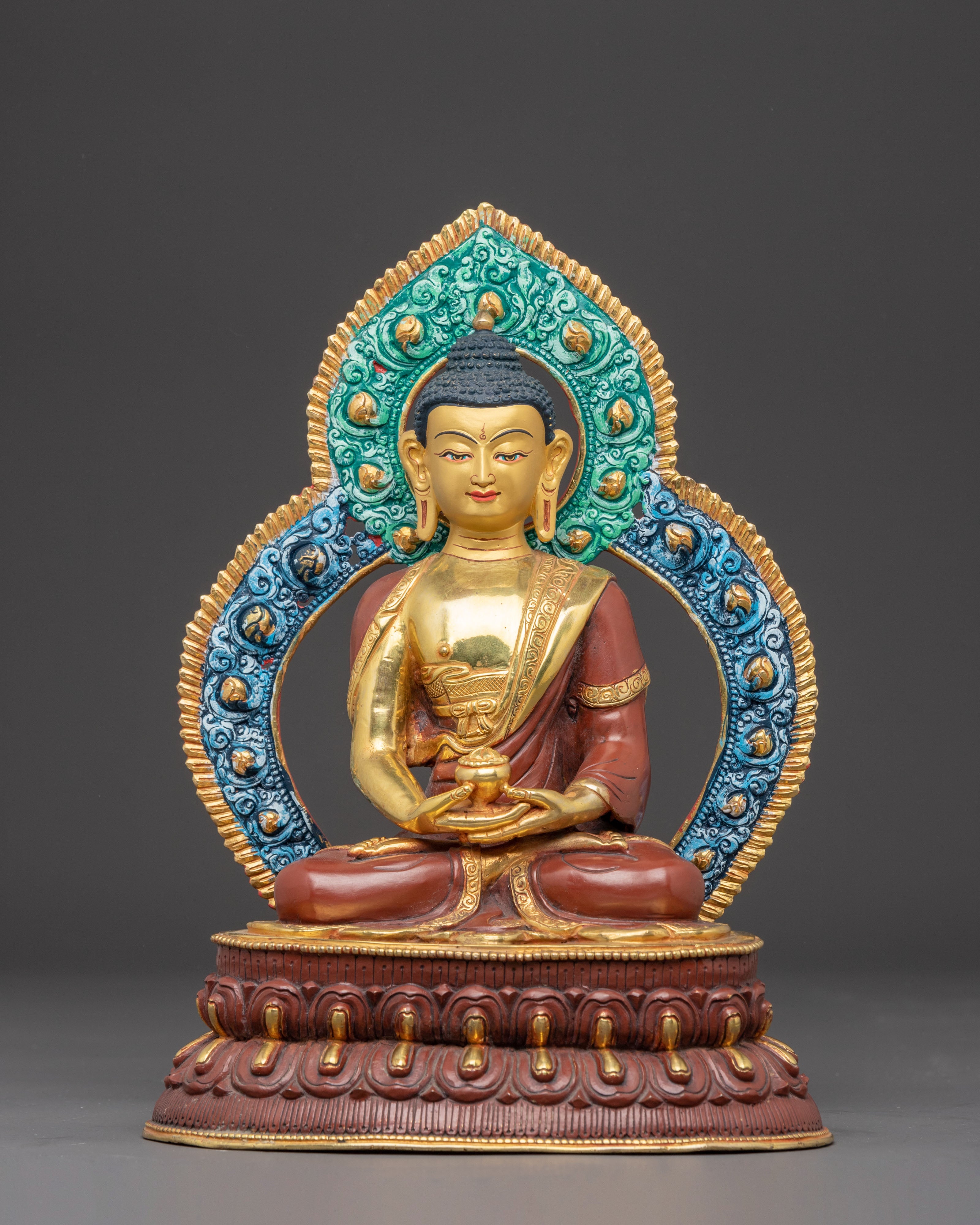 Statue of Buddha Amitabha, Pure Land Buddha | Tibetan Style Artwork