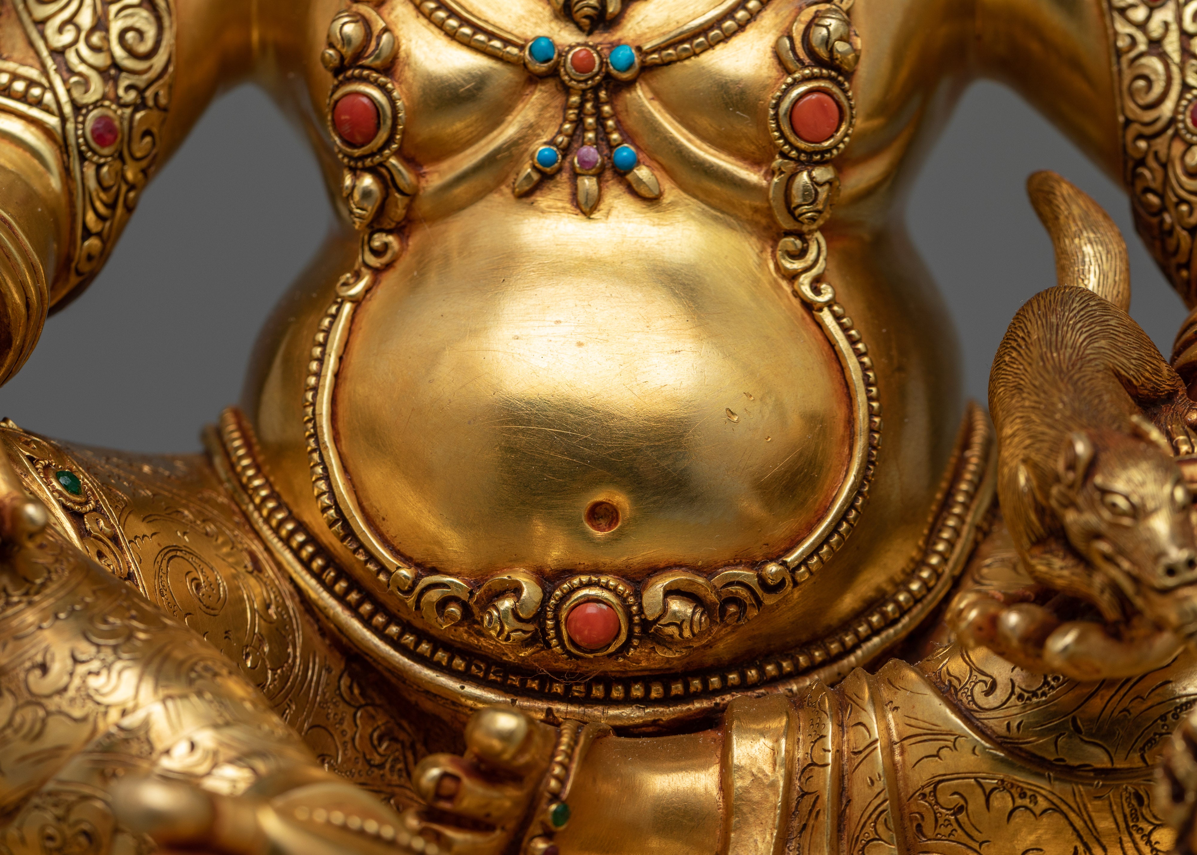 Jewels Deity Dzambhala Statue | Invite Prosperity and Abundance into Your Life