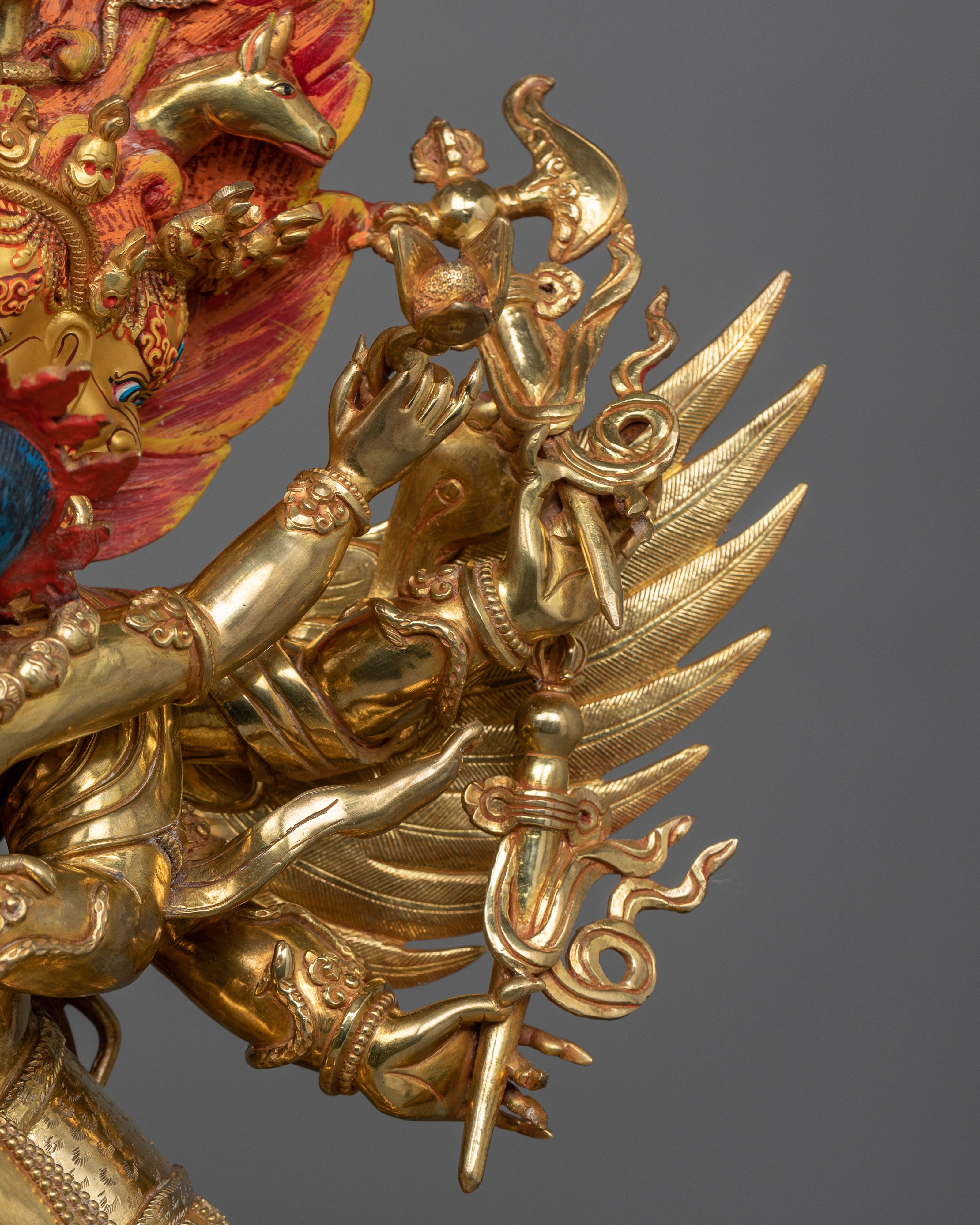 Hayagriva with Consort Statue | Harness Divine Protection and Wisdom