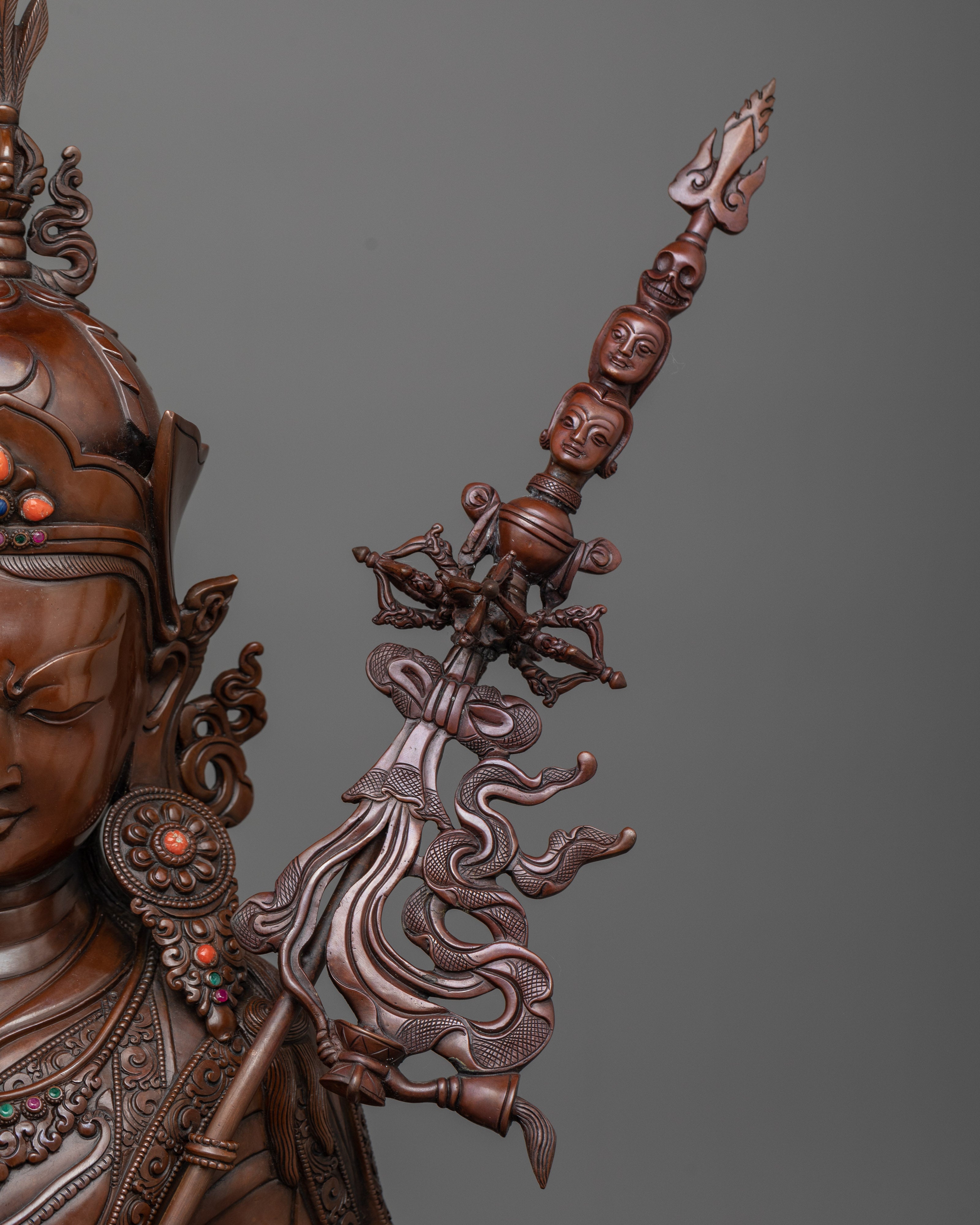 Oxidized Guru Rinpoche Figure | Embrace Spiritual Transformation