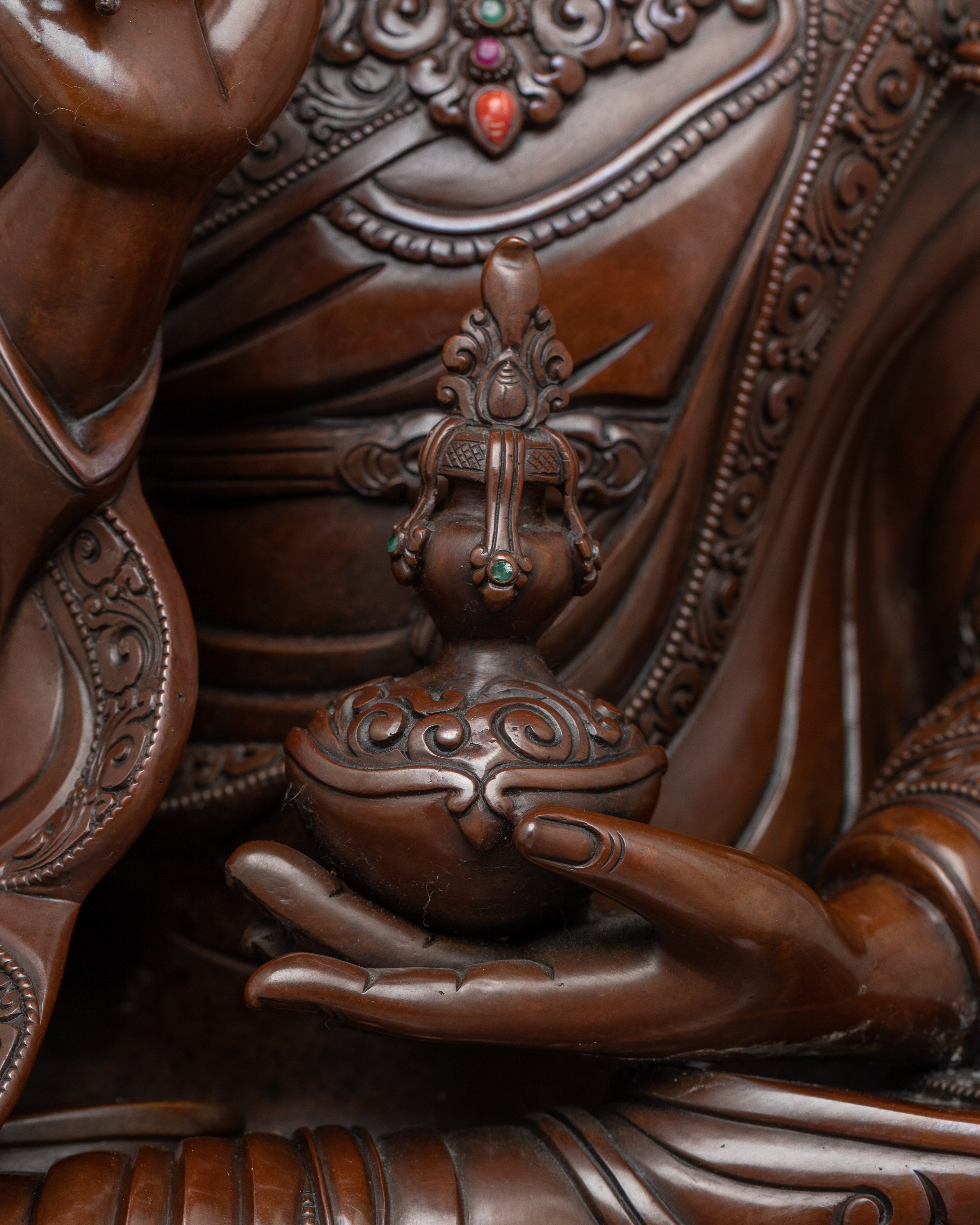 Oxidized Guru Rinpoche Figure | Embrace Spiritual Transformation