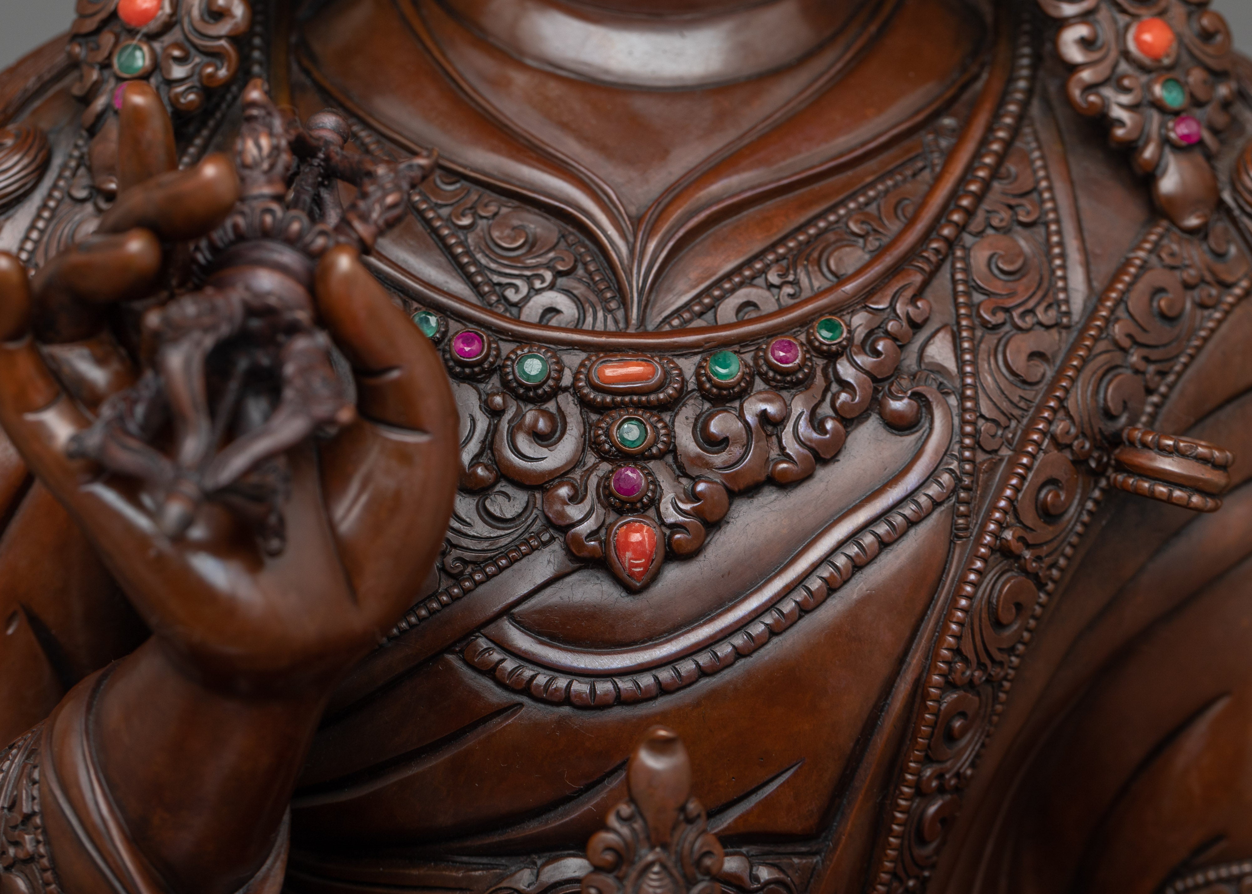 Oxidized Guru Rinpoche Figure | Embrace Spiritual Transformation