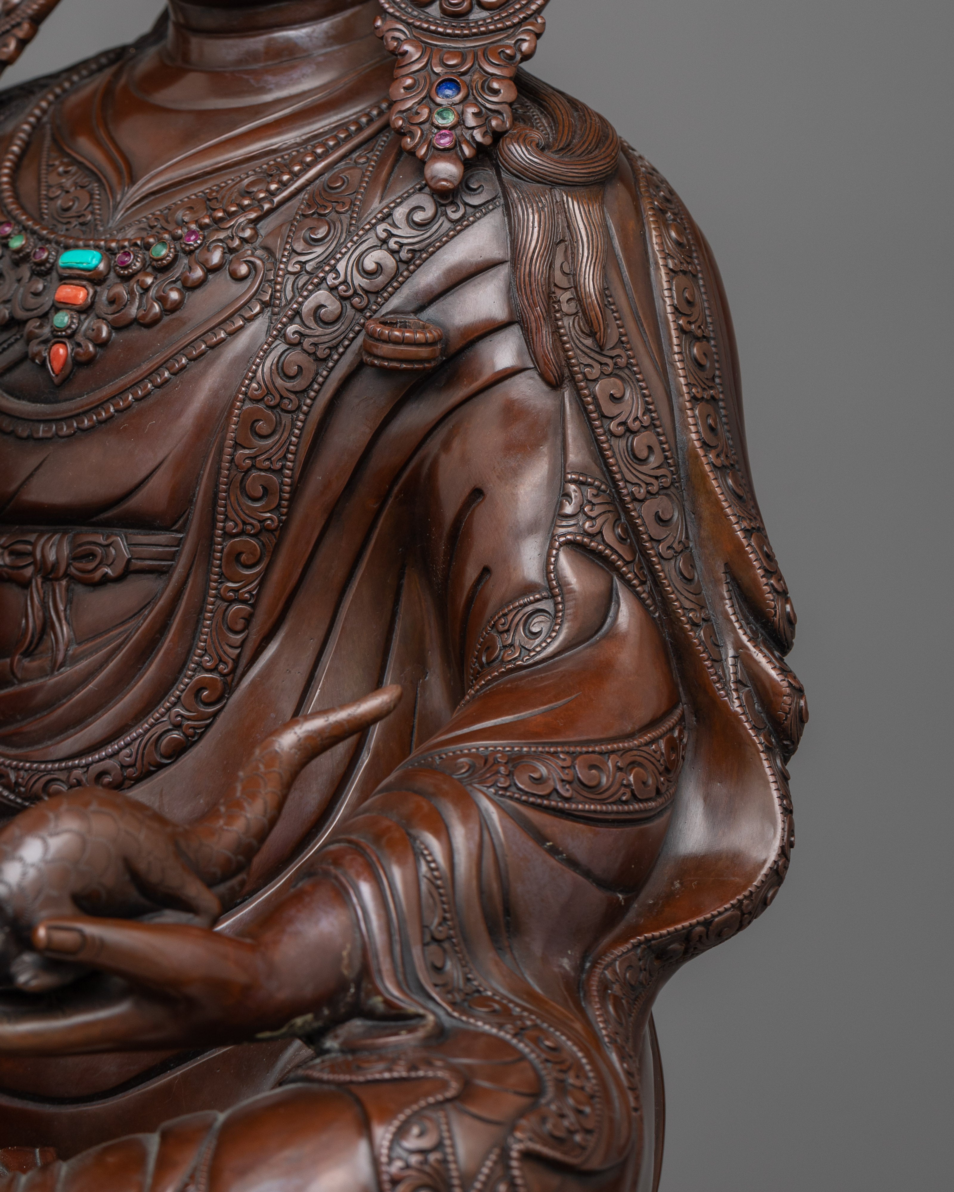 Oxidized Guru Norla Statue | Embrace Spiritual Enlightenment