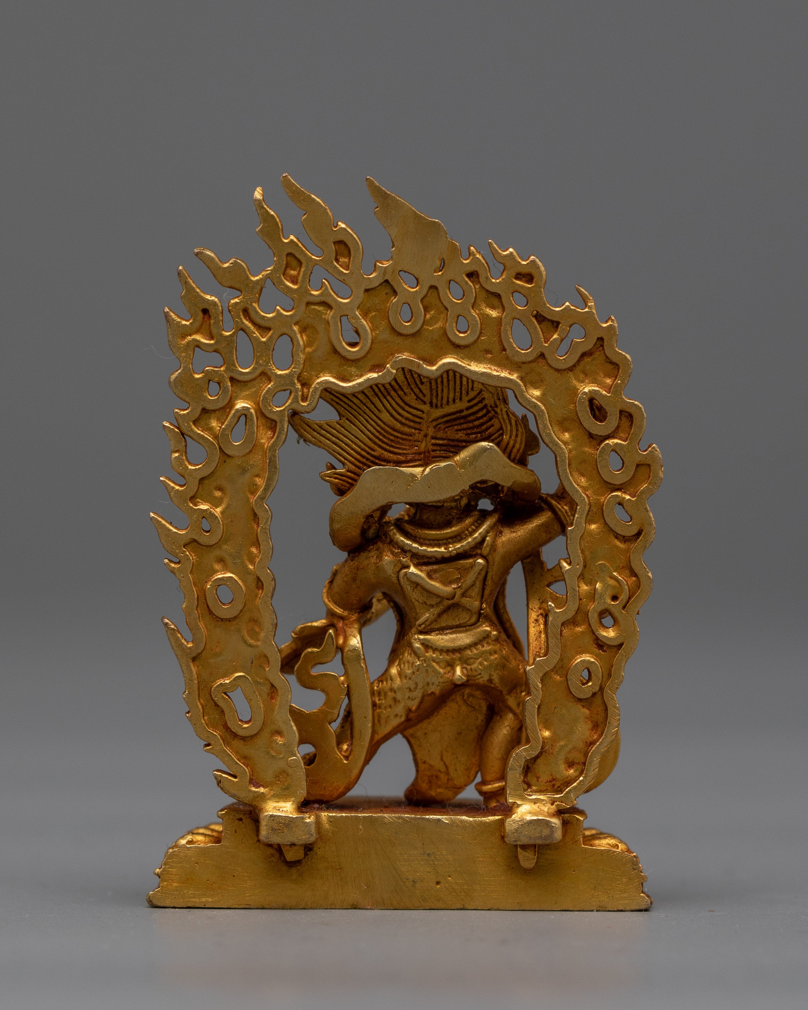 Machine-Made Vajrapani Figure | 24K Gold Gilded Guardian