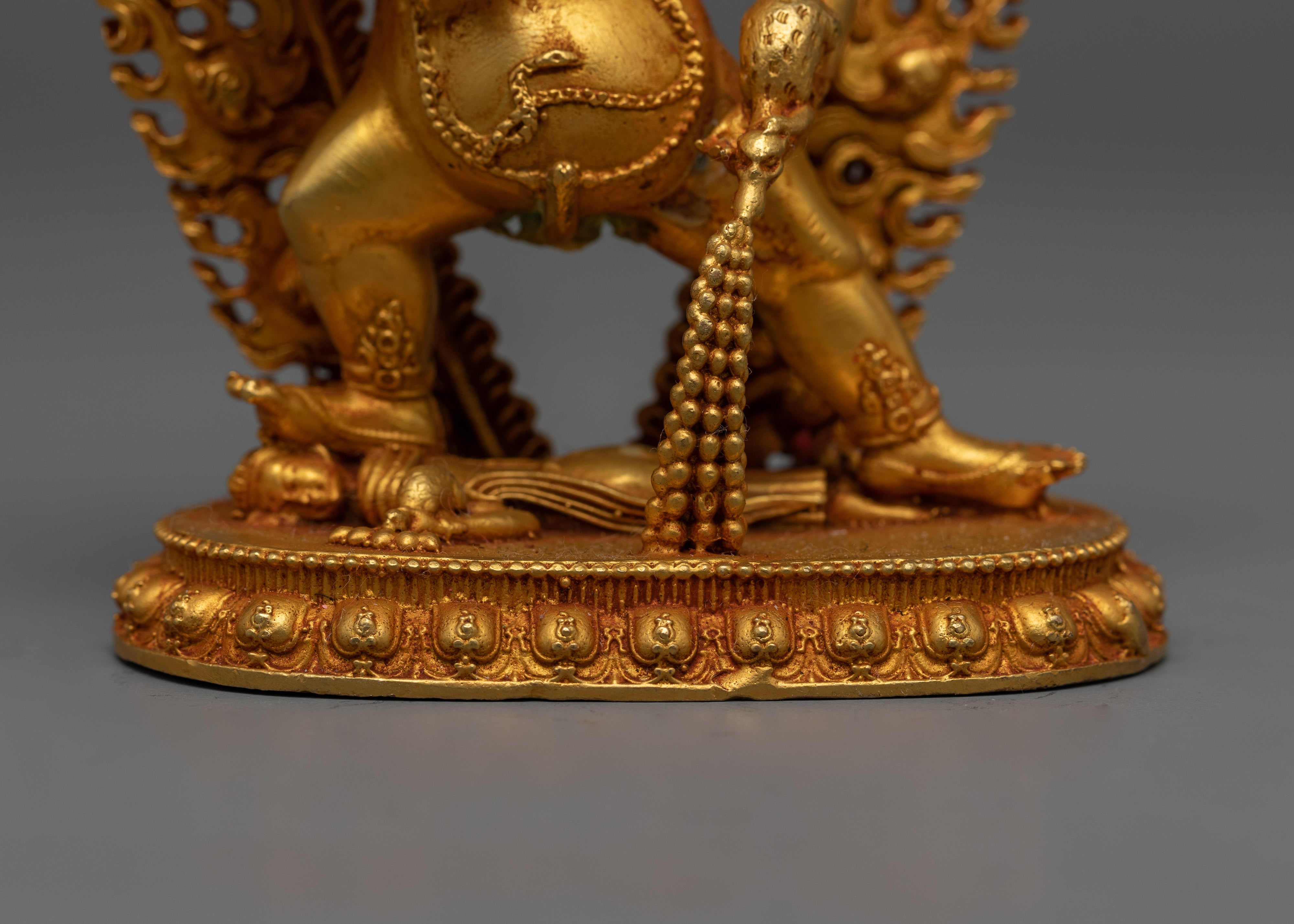 Machine-Made Black Dzambhala Statue | Symbol of Prosperity