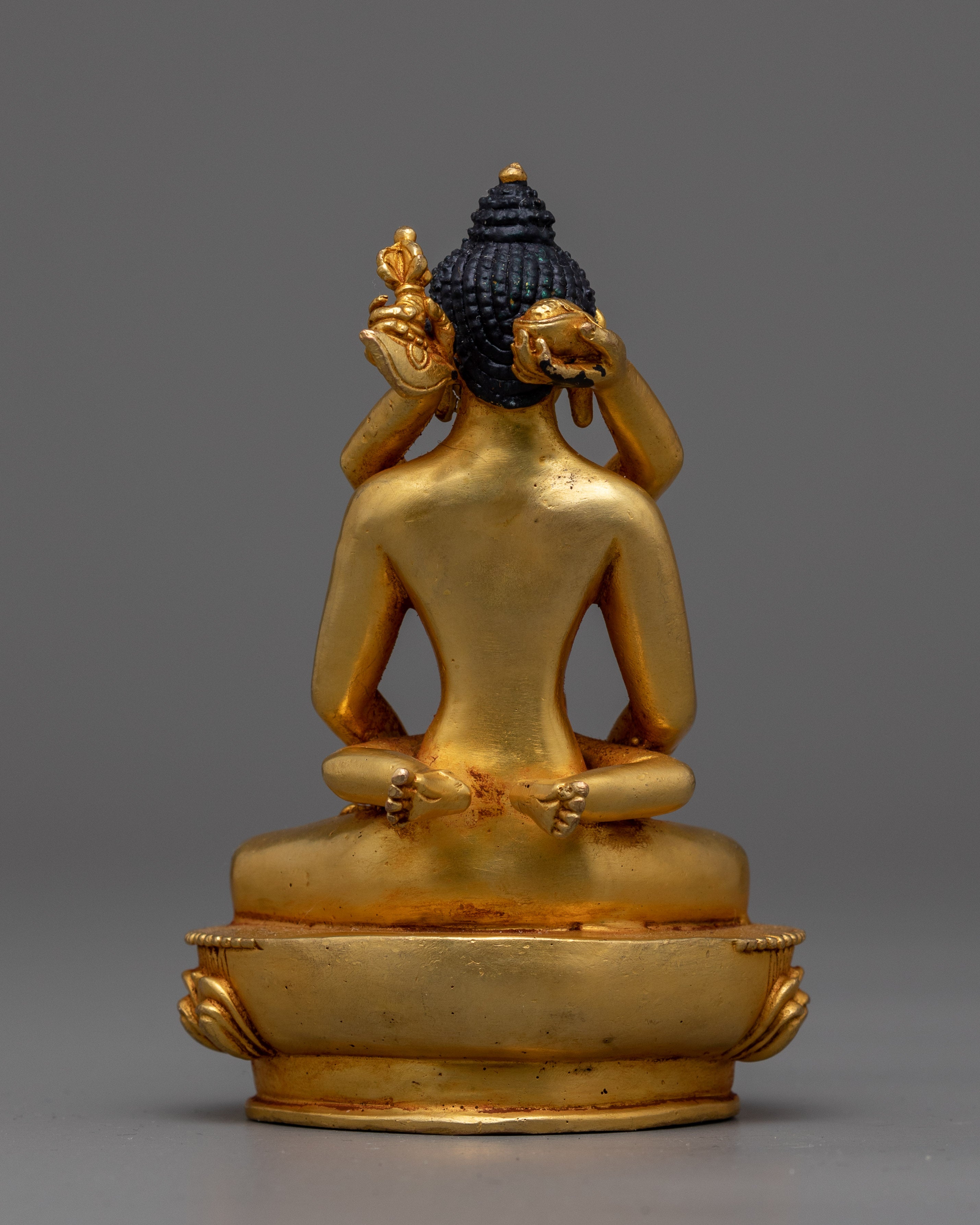 Machine-Made Samantabhadra with Consort Statue | Gold Electroplated Symbol of Unity