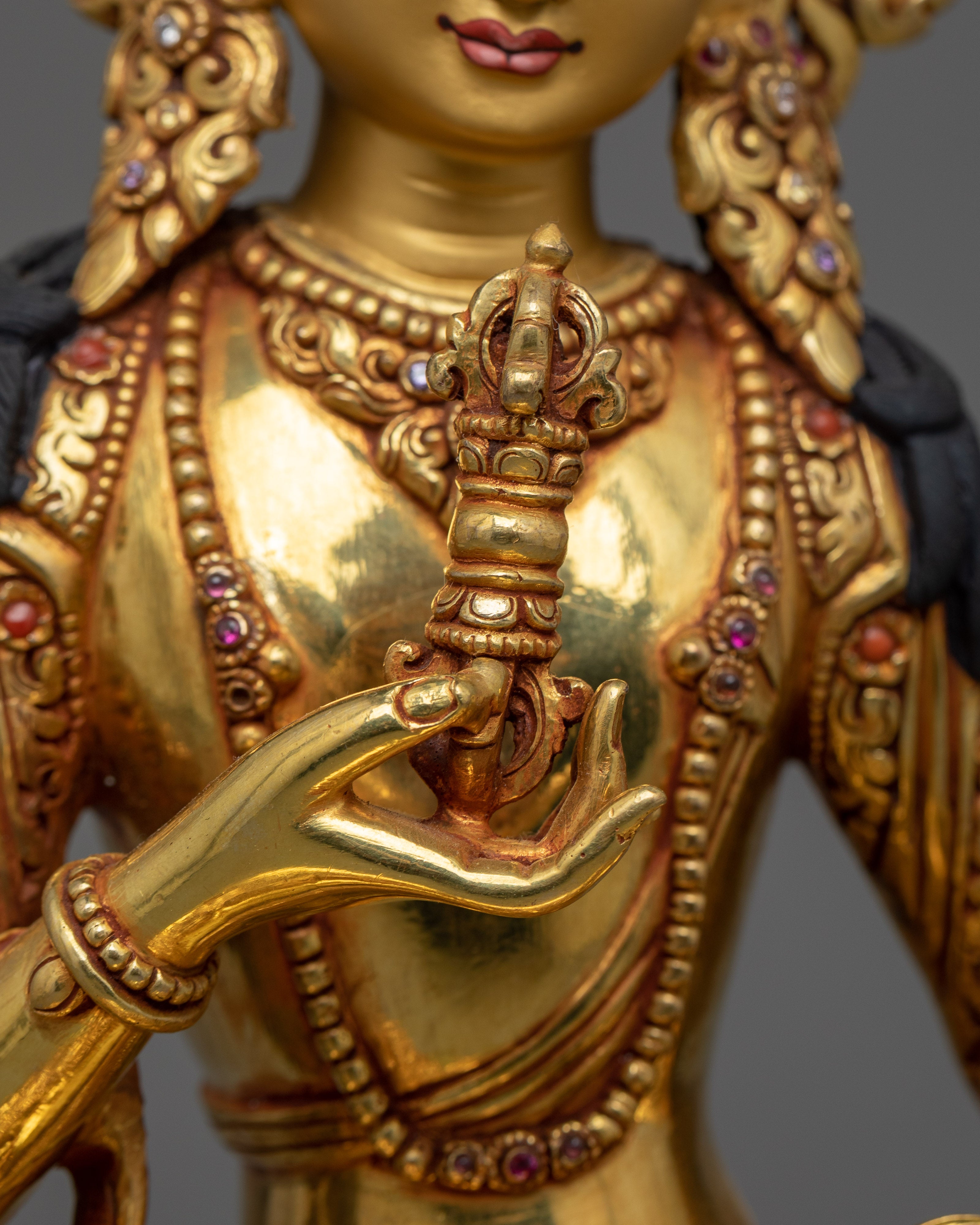 Exquisite Bodhisattva Set | Gold Gilded Copper Statues from Nepal
