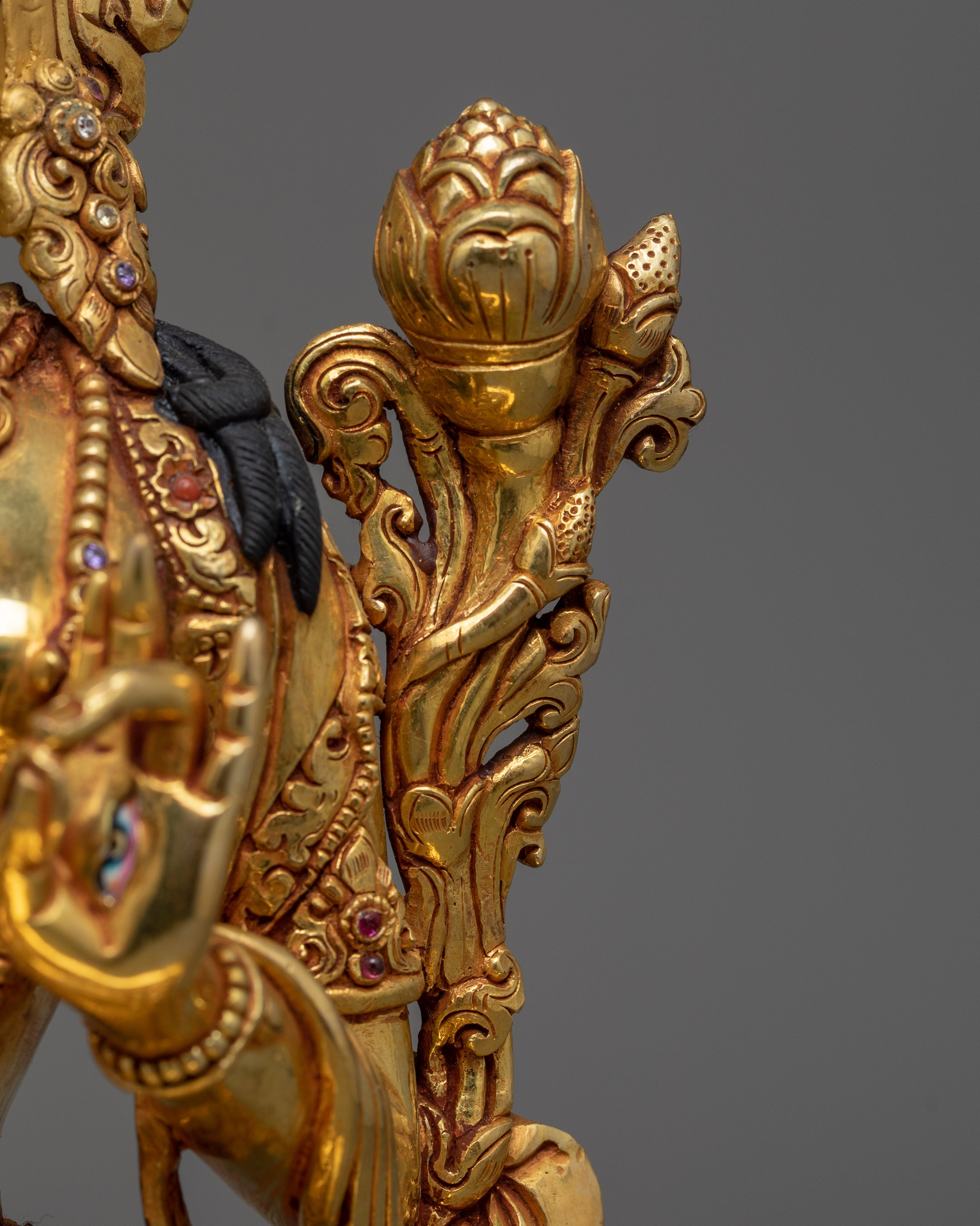 Exquisite Bodhisattva Set | Gold Gilded Copper Statues from Nepal