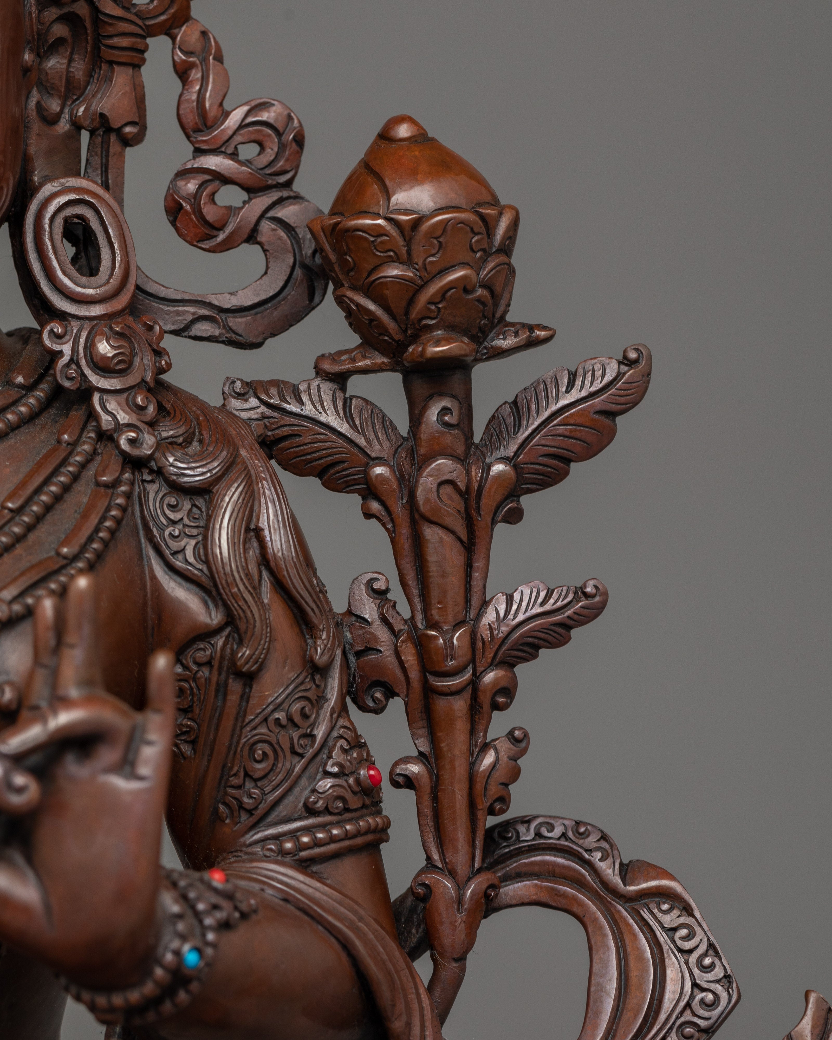 Oxidized Green Tara Figure | Handcrafted Symbol of Compassion