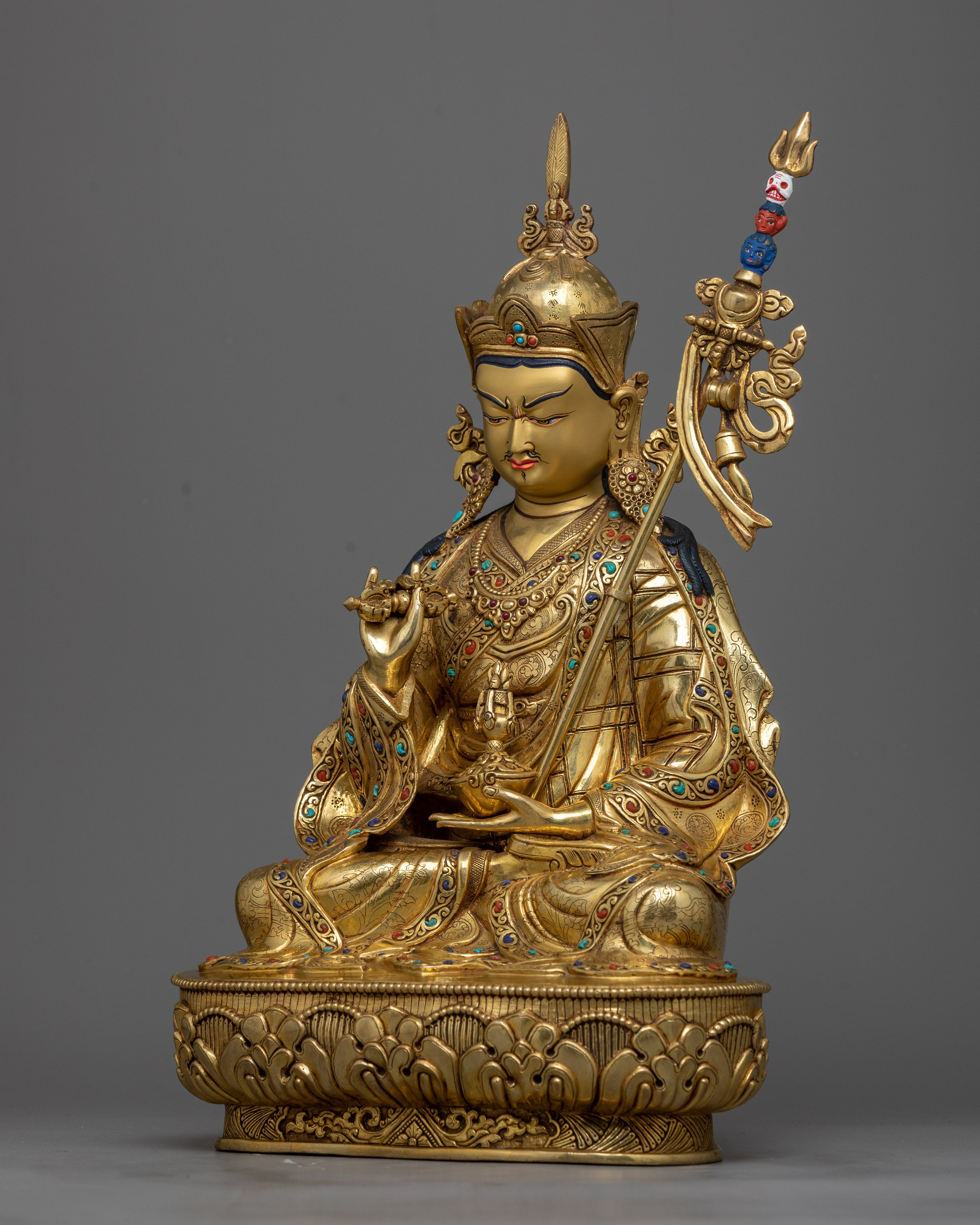 Premium Quality Guru Rinpoche Statue | Handmade in Nepal by Nepali Master Artist