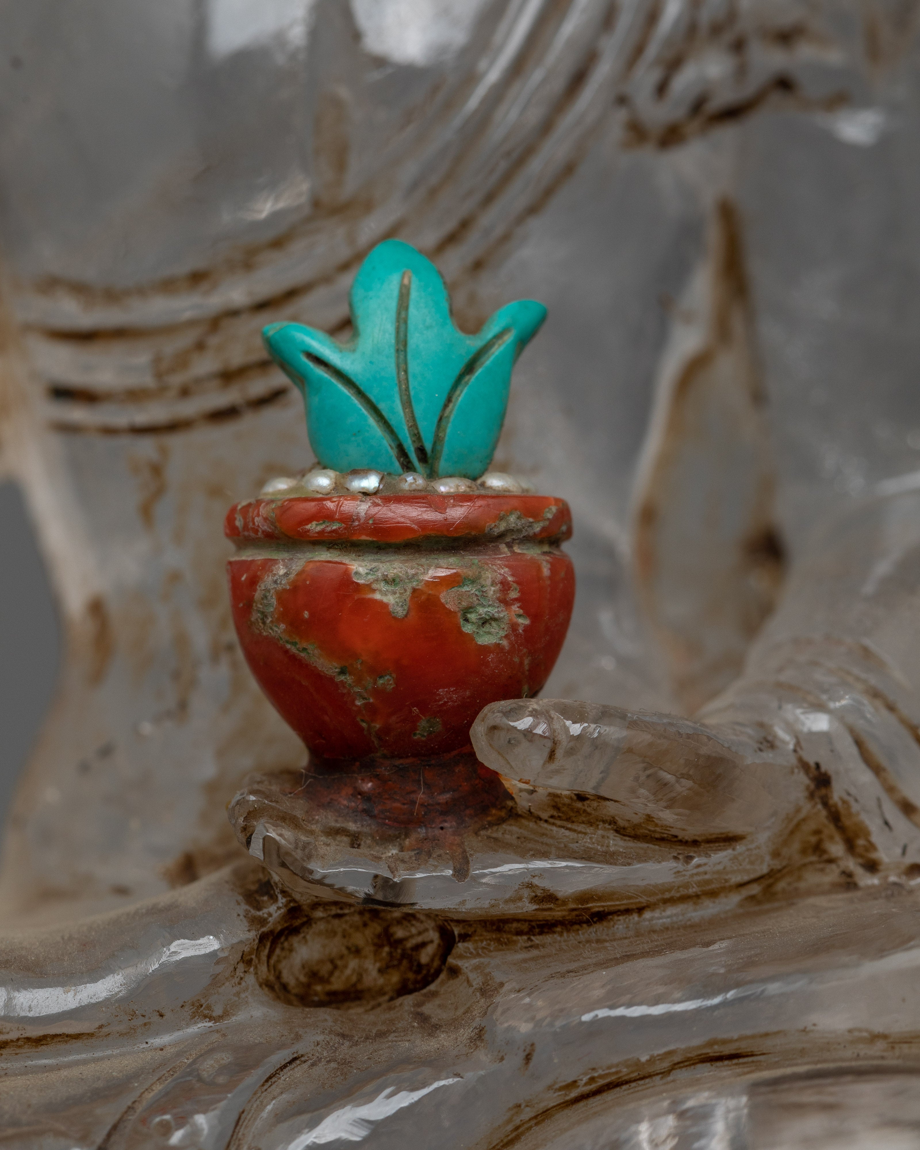 Resplendent Crystal Medicine Buddha | Healing Sculpture