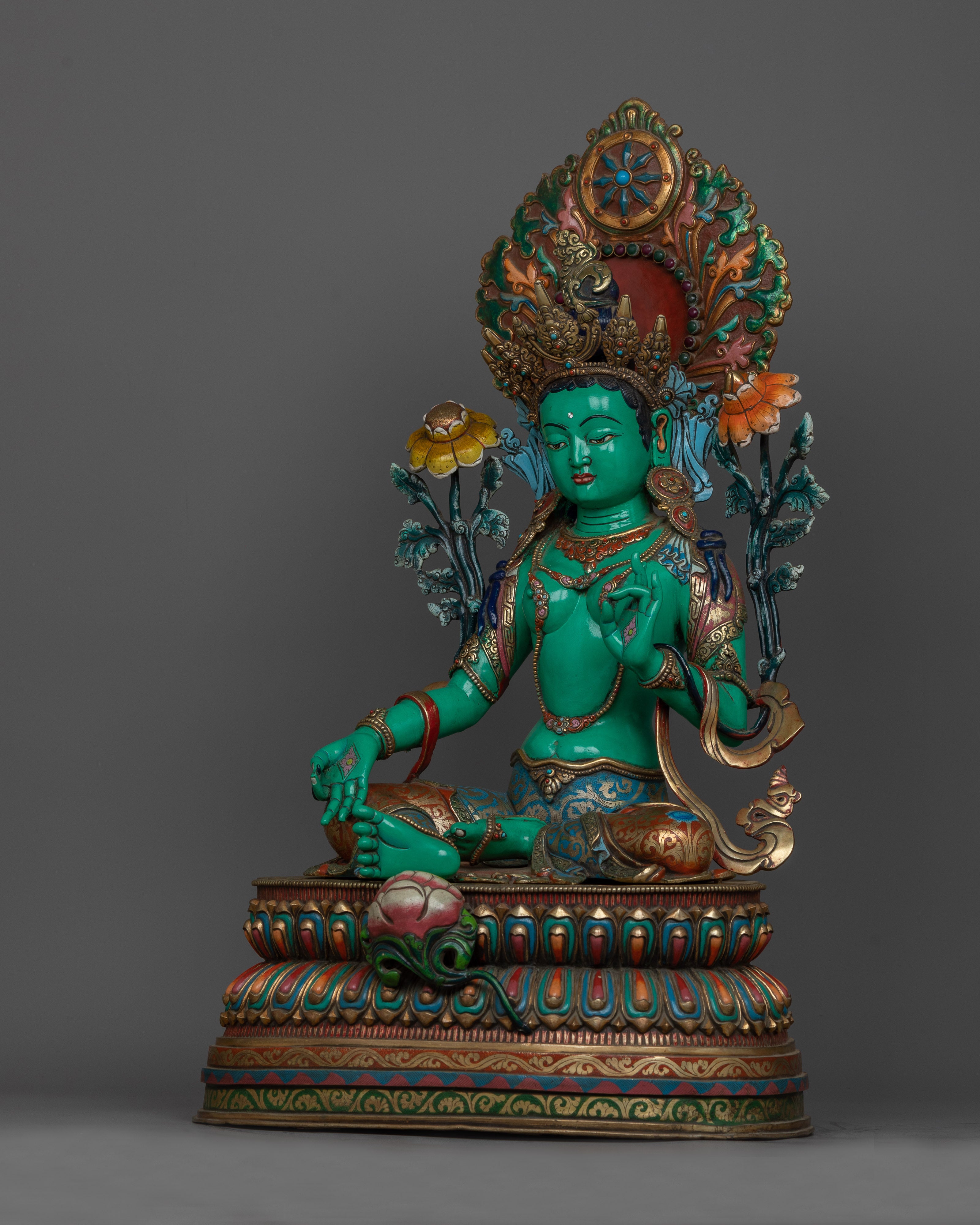 green-tara-beautiful sculpture