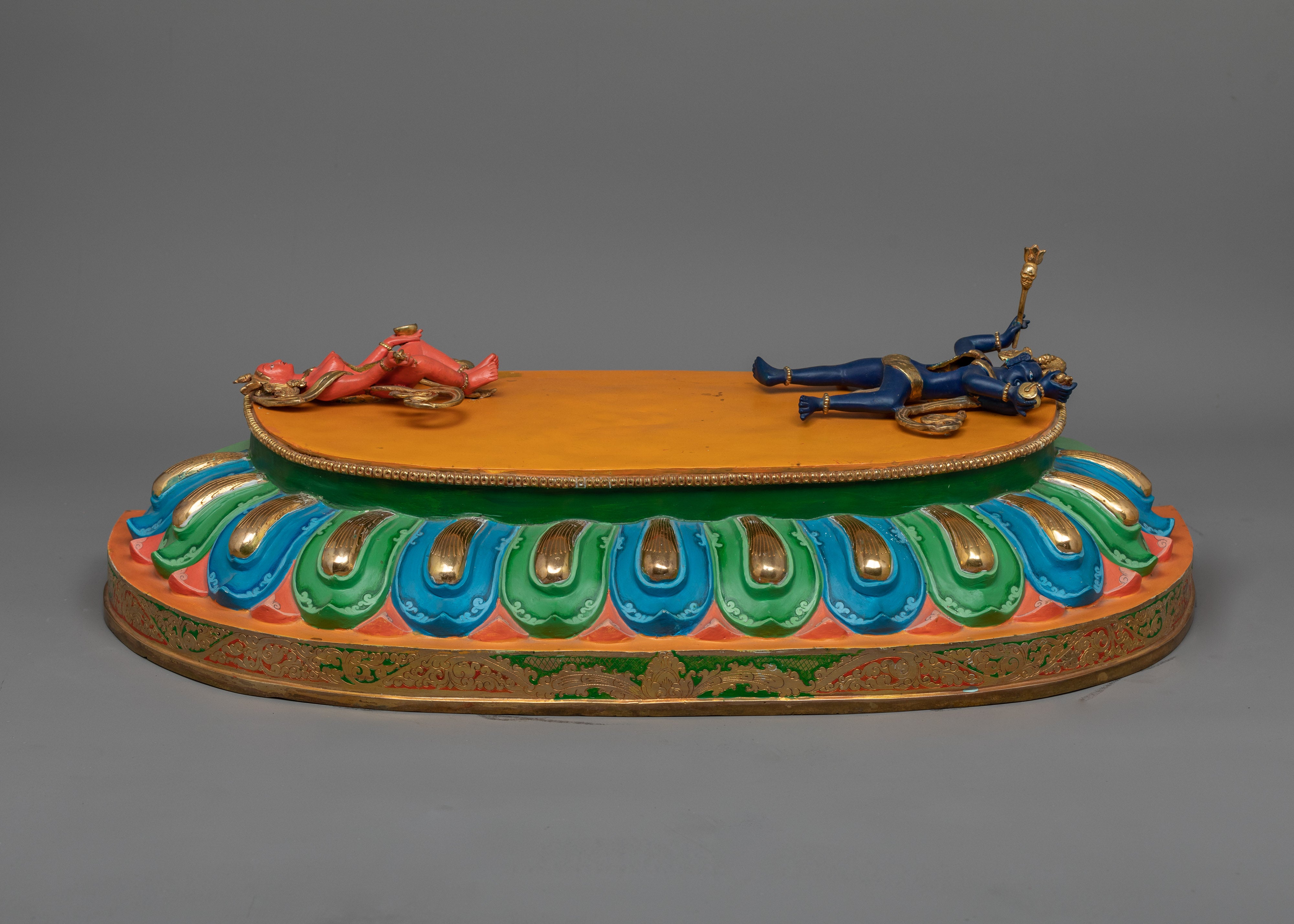 Vajrayogoni Red Dakini Statue | Handmade Wrathful Female Deity