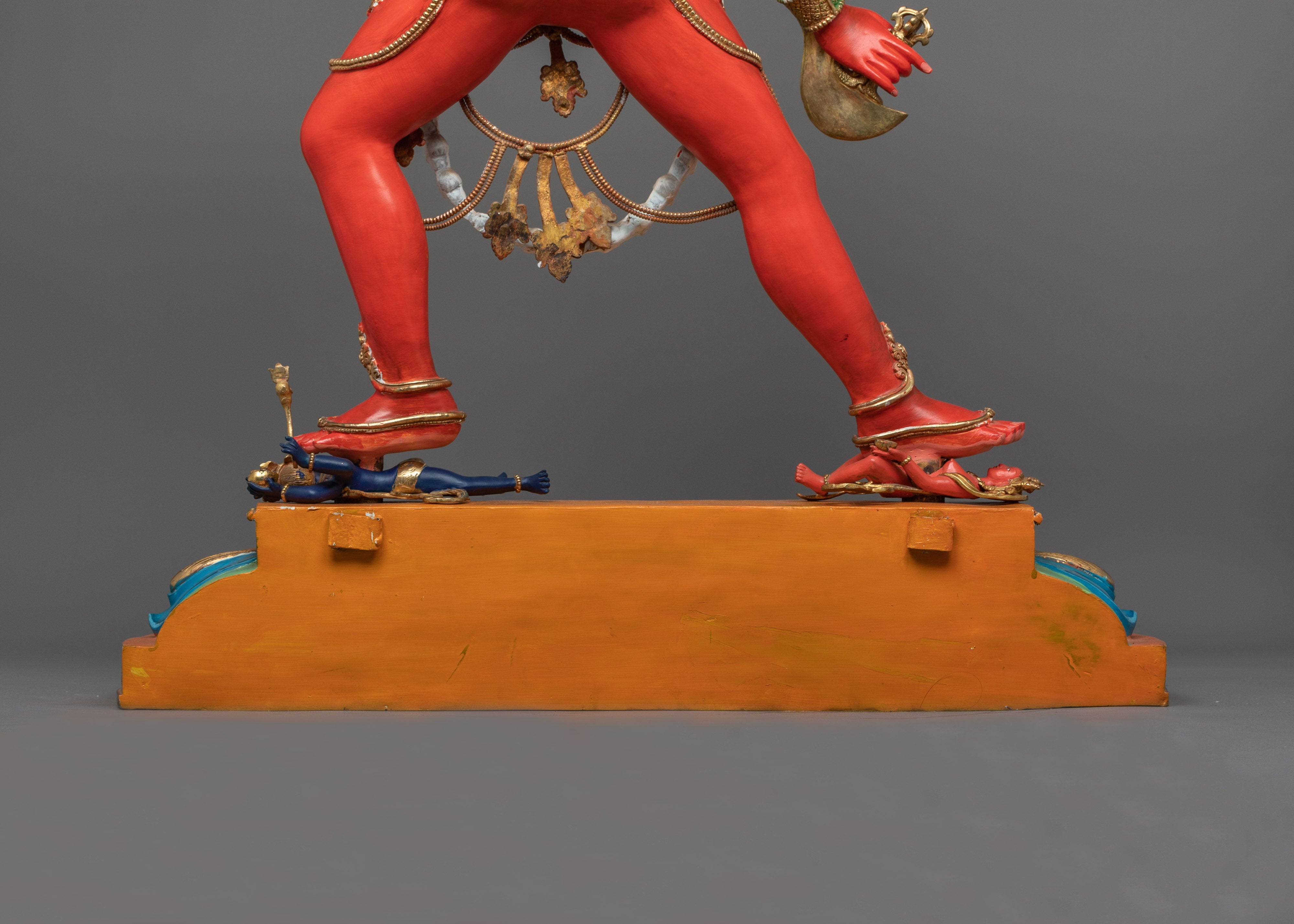 Vajrayogoni Red Dakini Statue | Handmade Wrathful Female Deity