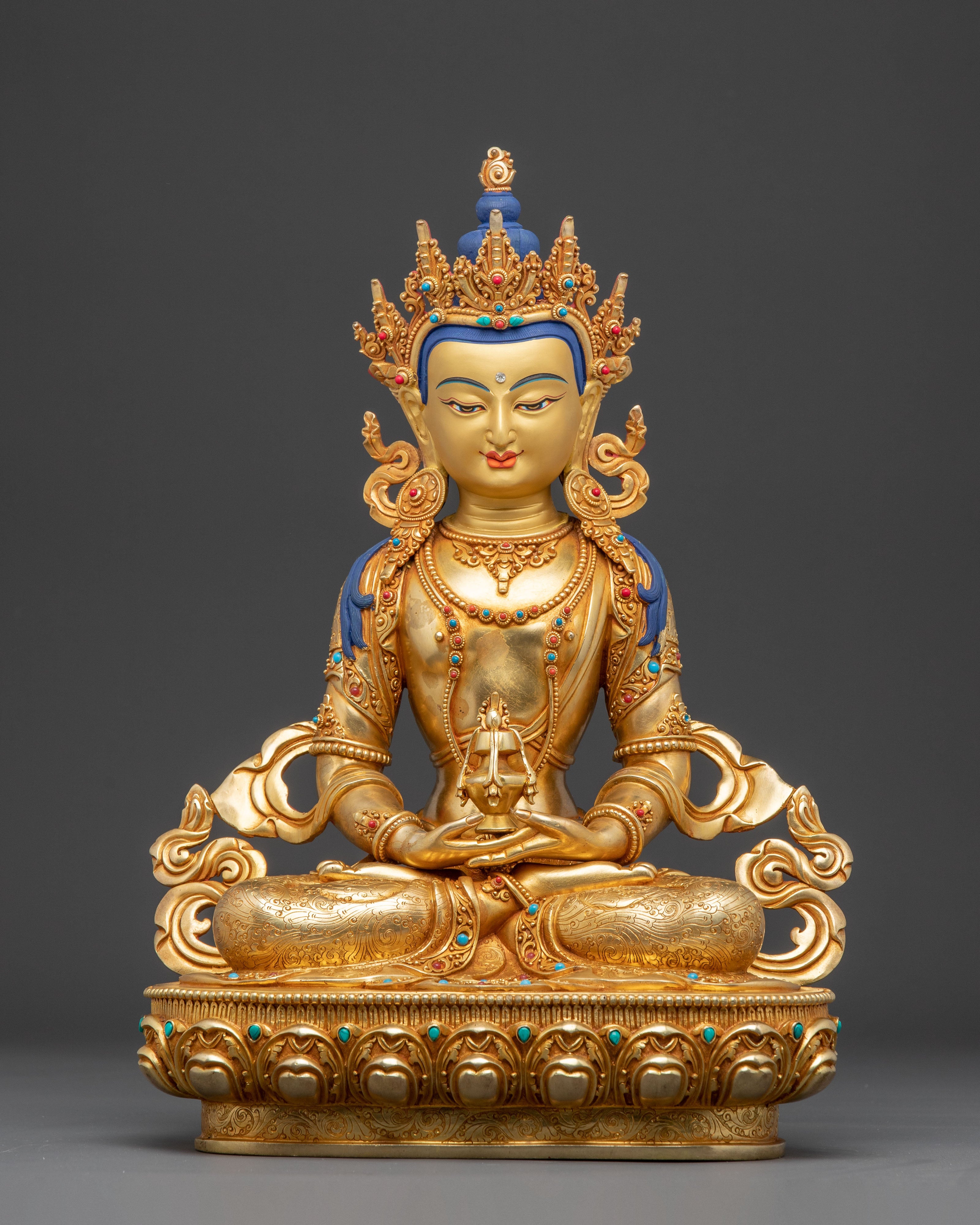 Longevity Buddha Amitayus Handmade Statue