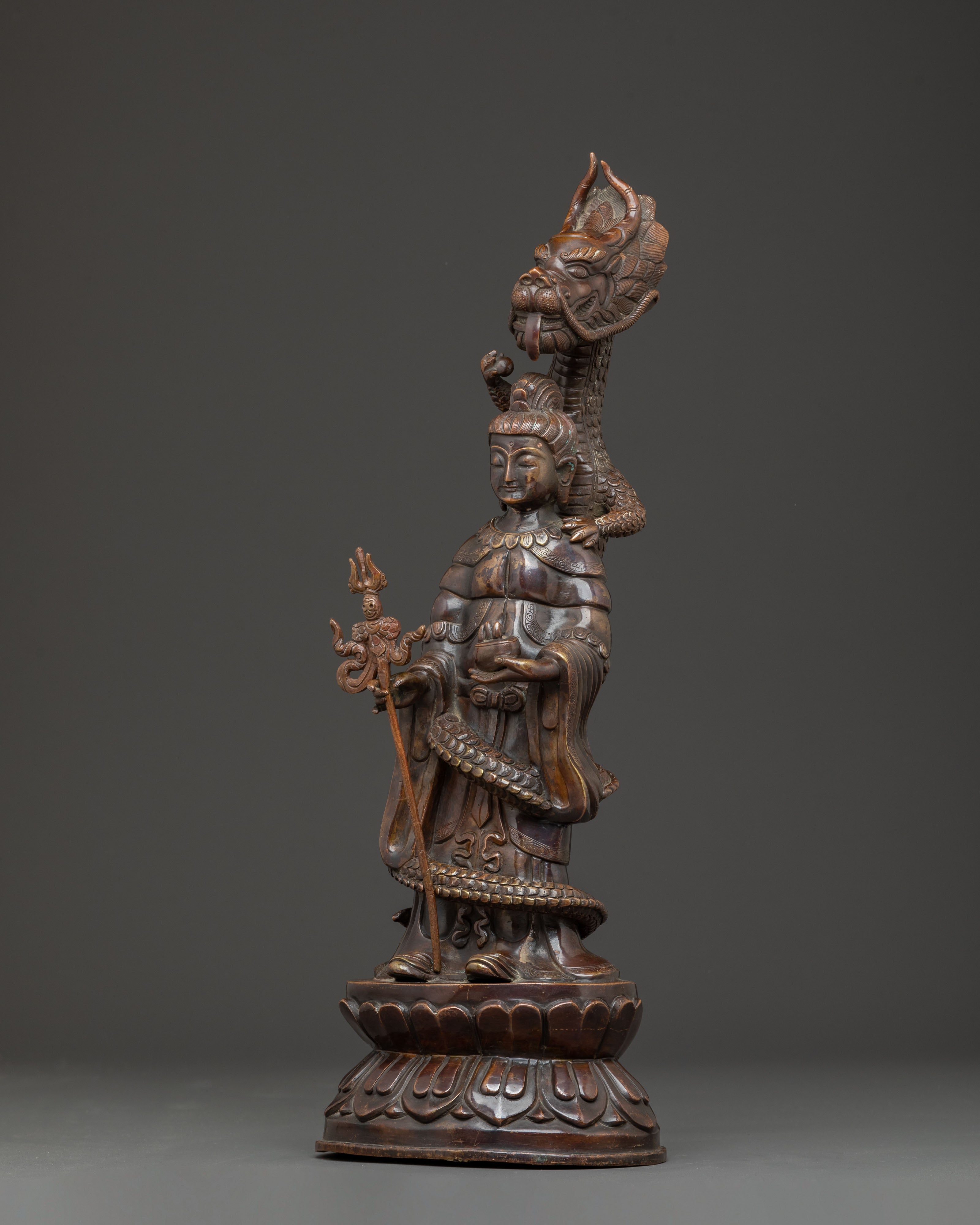 Dragon Buddha Statue | Symbol of Protection