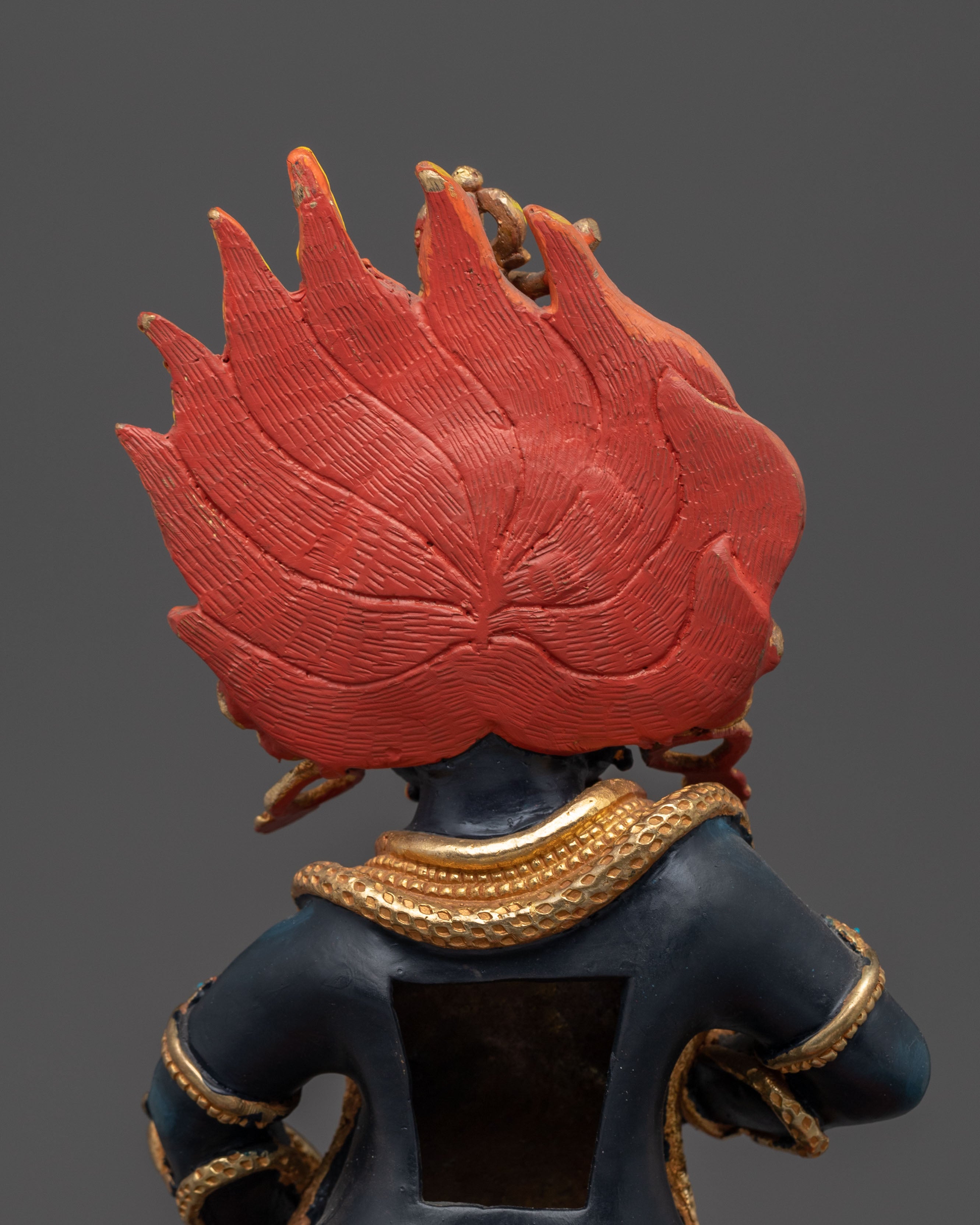 Statue of Wealth Icon Black Dzambhala | Guardian of Abundance