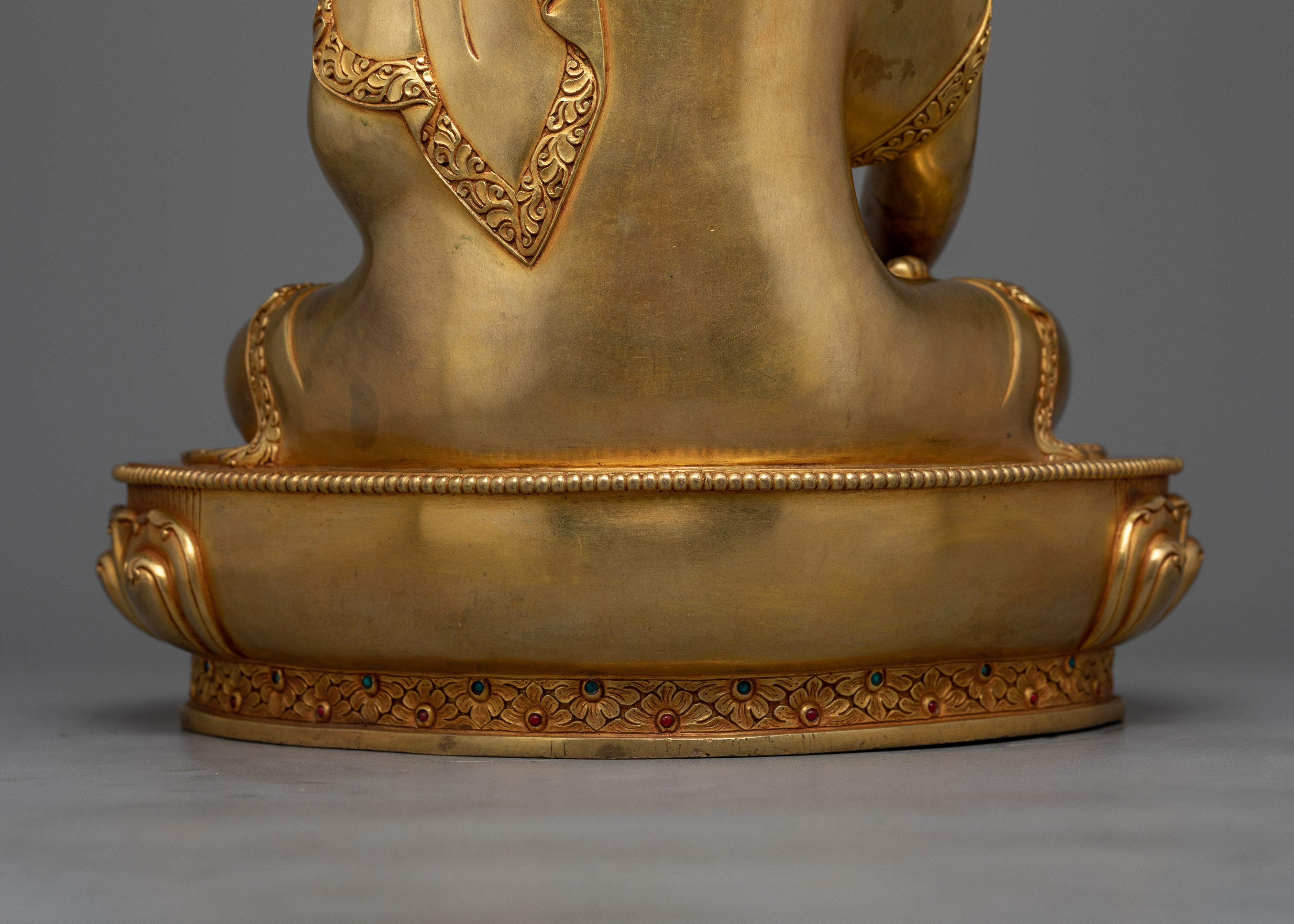 Gold Gilded Buddha Shakyamuni Statue | Embodiment of Eternal Wisdom