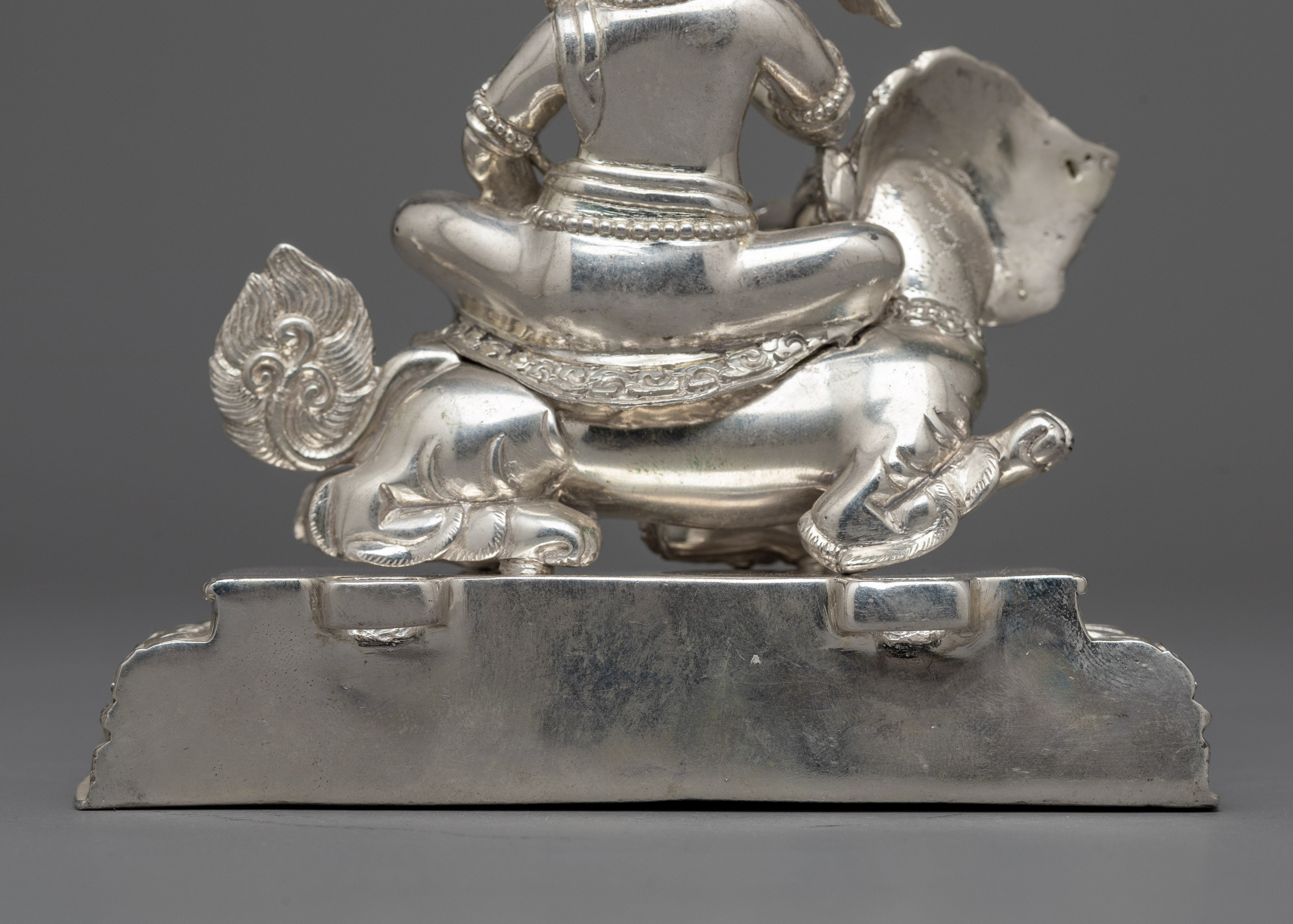 98 Percent Sterling Silver Namtoshe Statue | Radiant Symbol of Purity