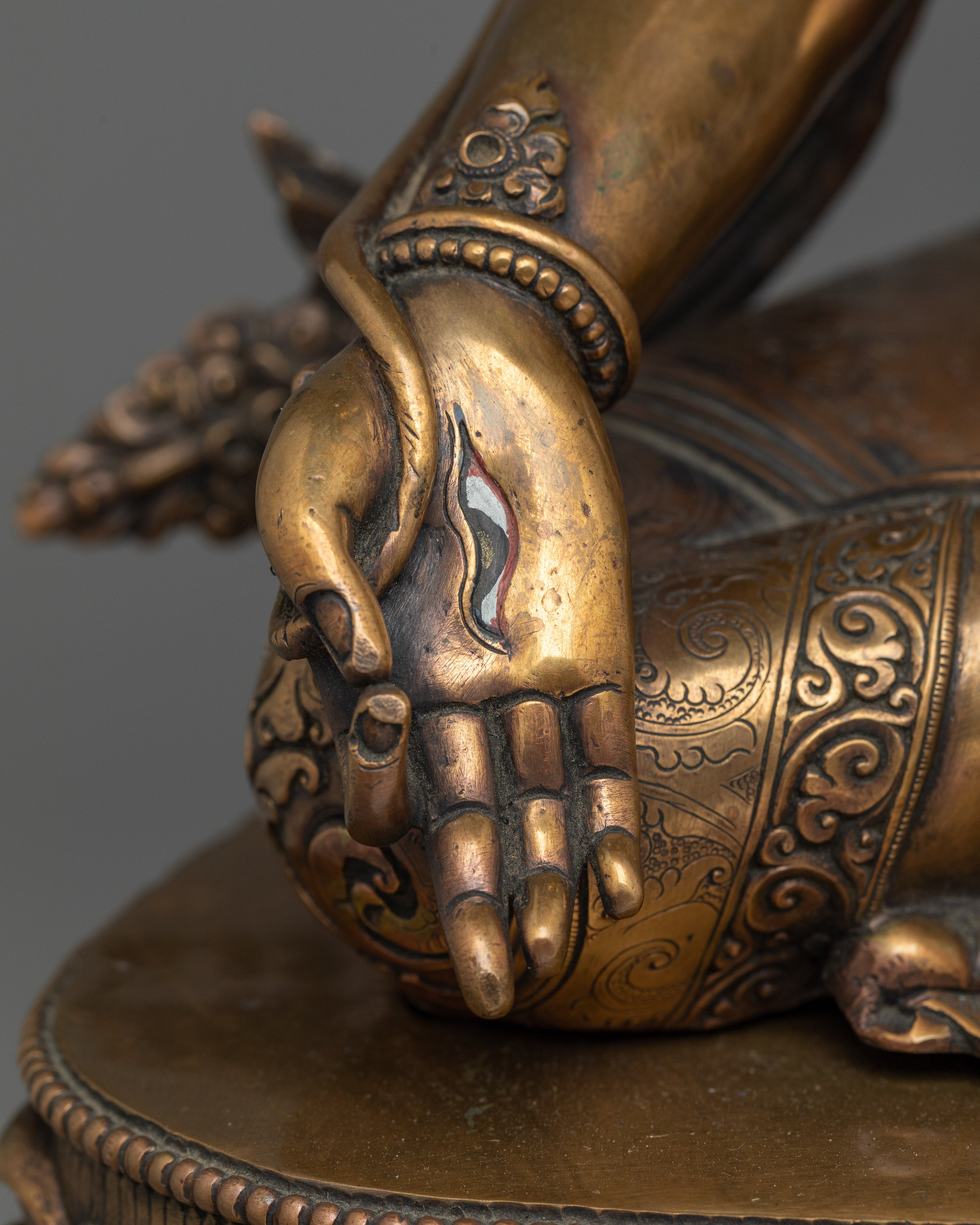 Radiant Antique White Tara Statue | Embodying Divine Tranquility