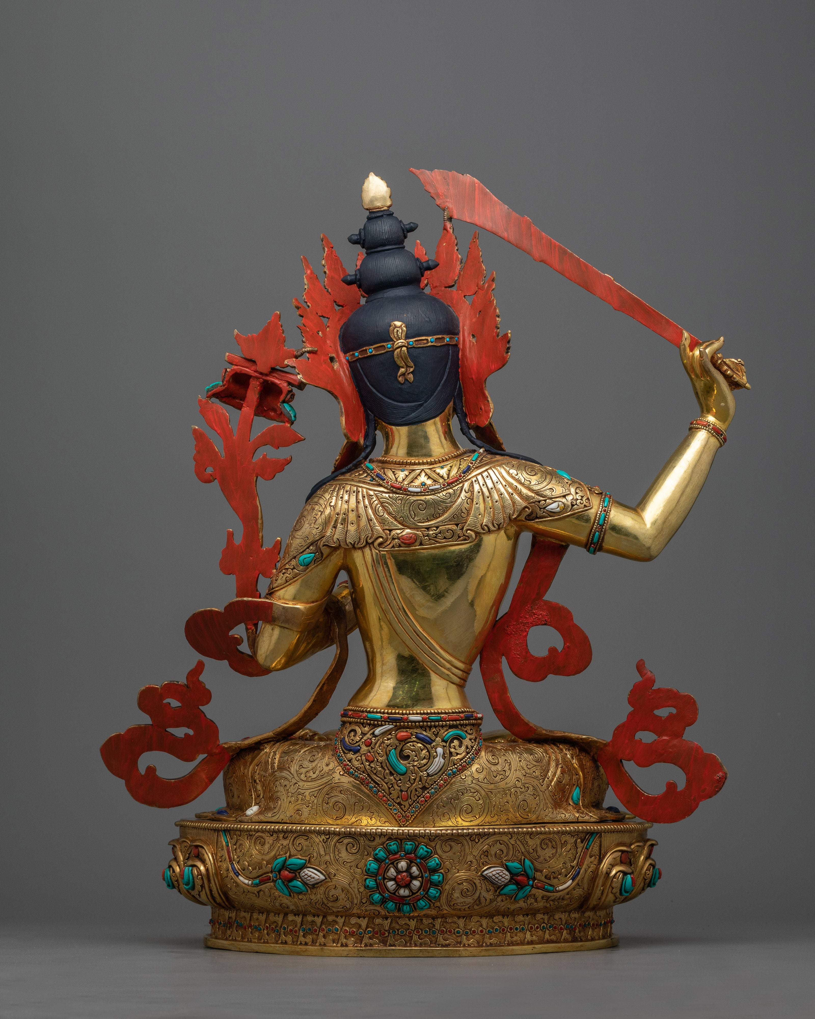 Radiant Insight Wisdom Deity Manjushri Statue | Illuminate Your Path to Enlightenment