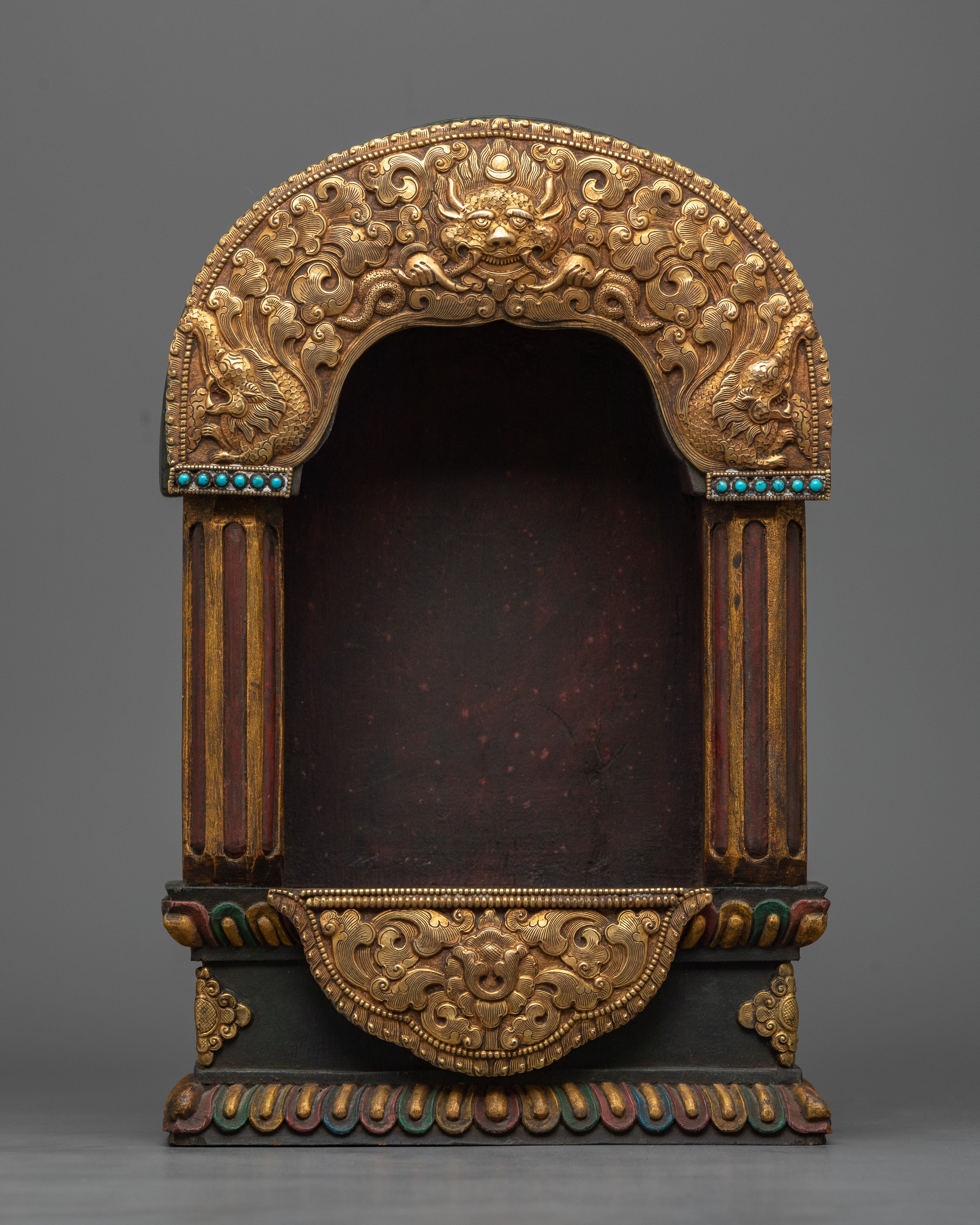 White Tara in Wooden Cave Statue | Symbol of Compassion and Healing