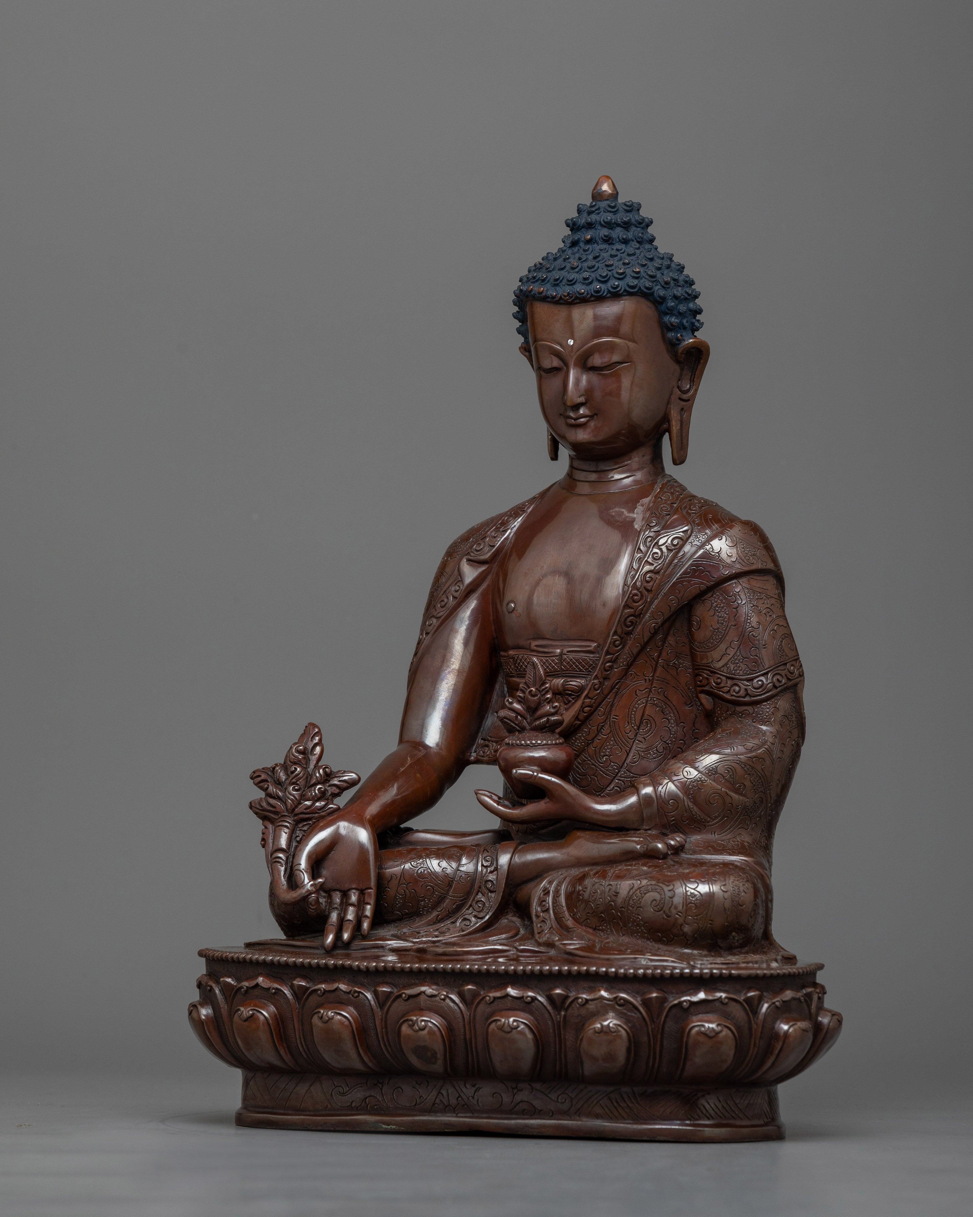 Medicine Buddha Copper Statue