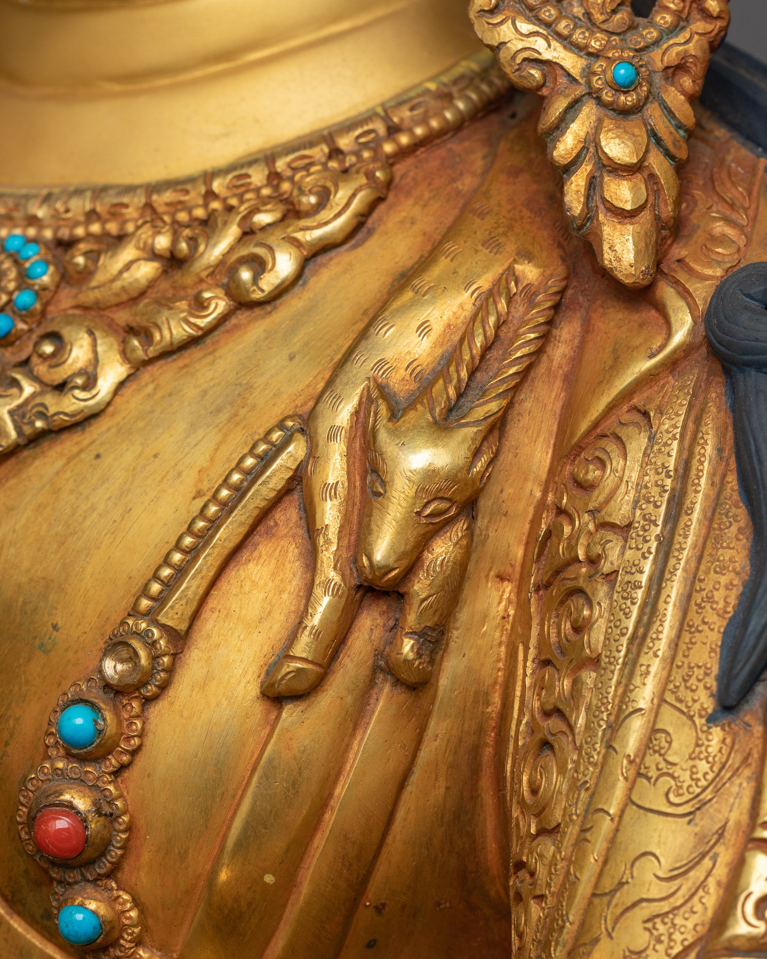 Chenresig Buddha Handmade Statue | 24K Gold Gilded Compassionate Deity