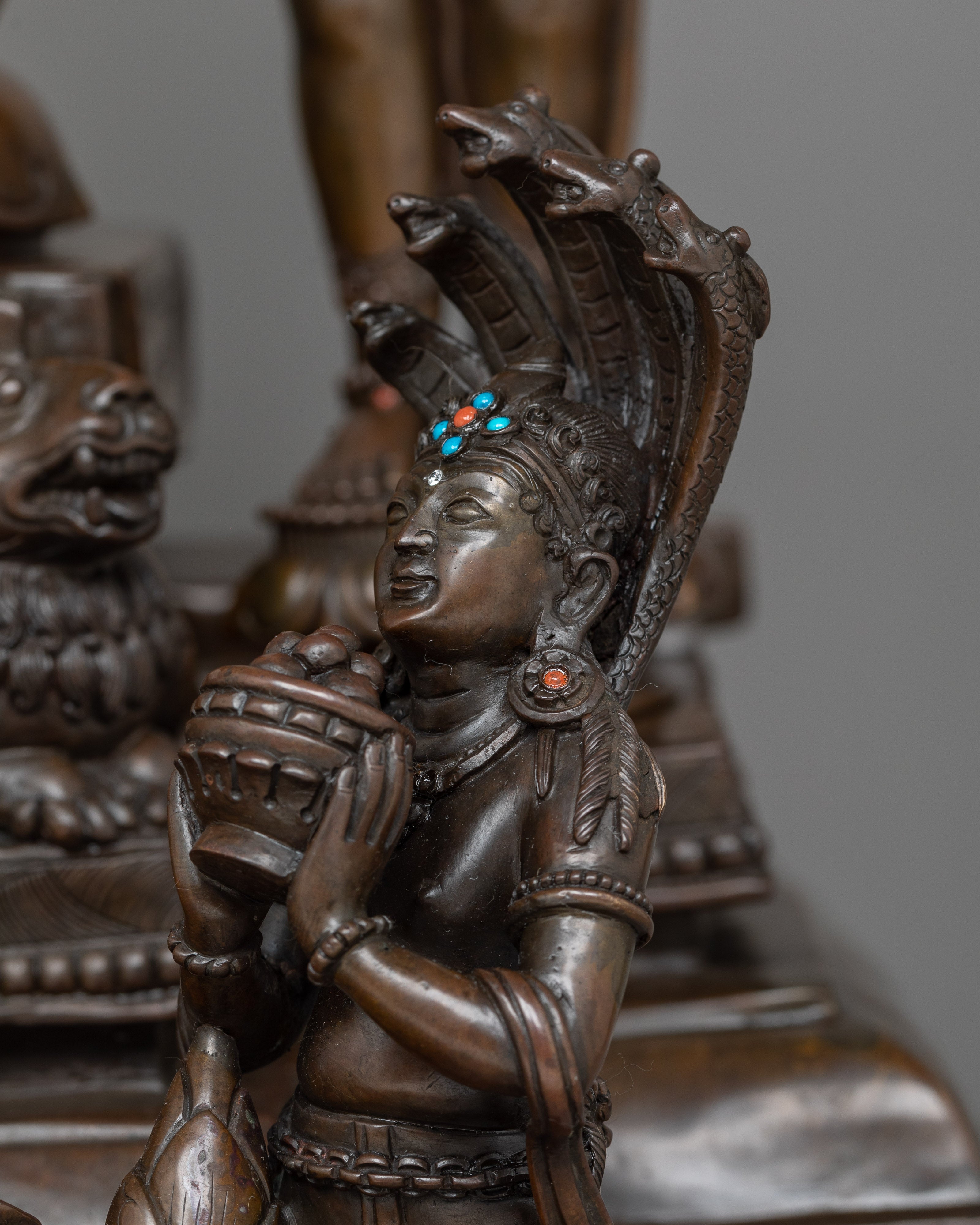 Shyama Tara Oxidized Figurine | Majestic Masterpiece of Devotion