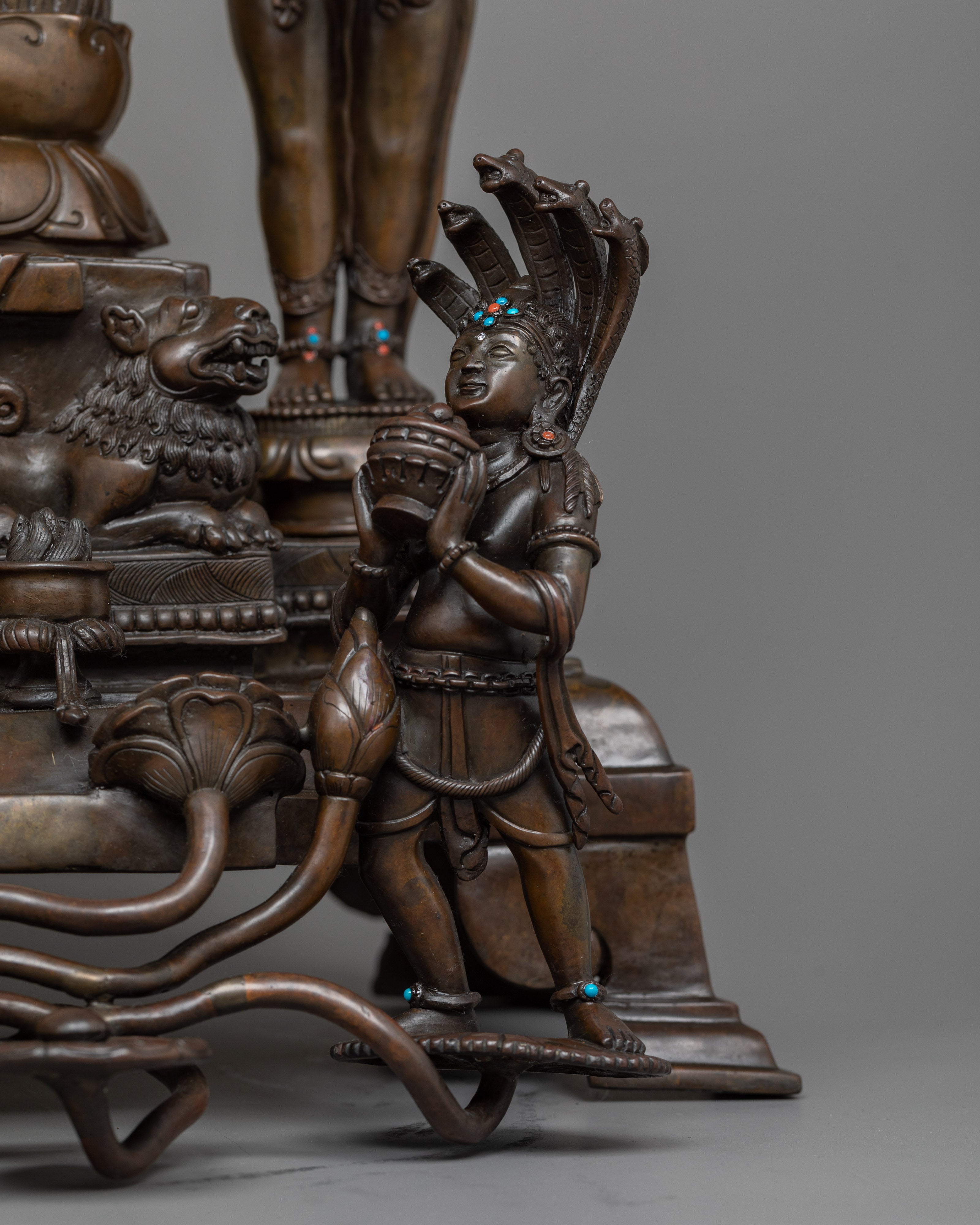 Shyama Tara Oxidized Figurine | Majestic Masterpiece of Devotion