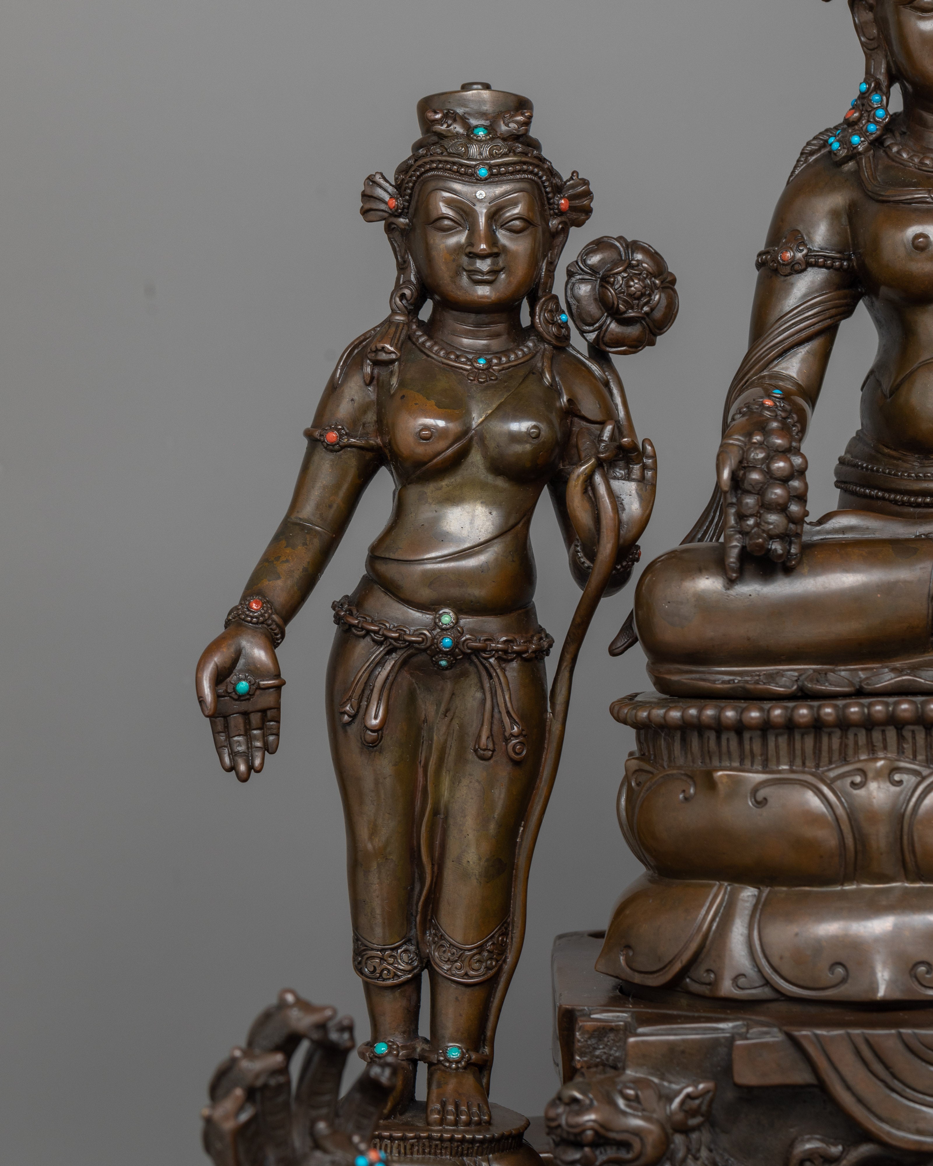 Shyama Tara Oxidized Figurine | Majestic Masterpiece of Devotion