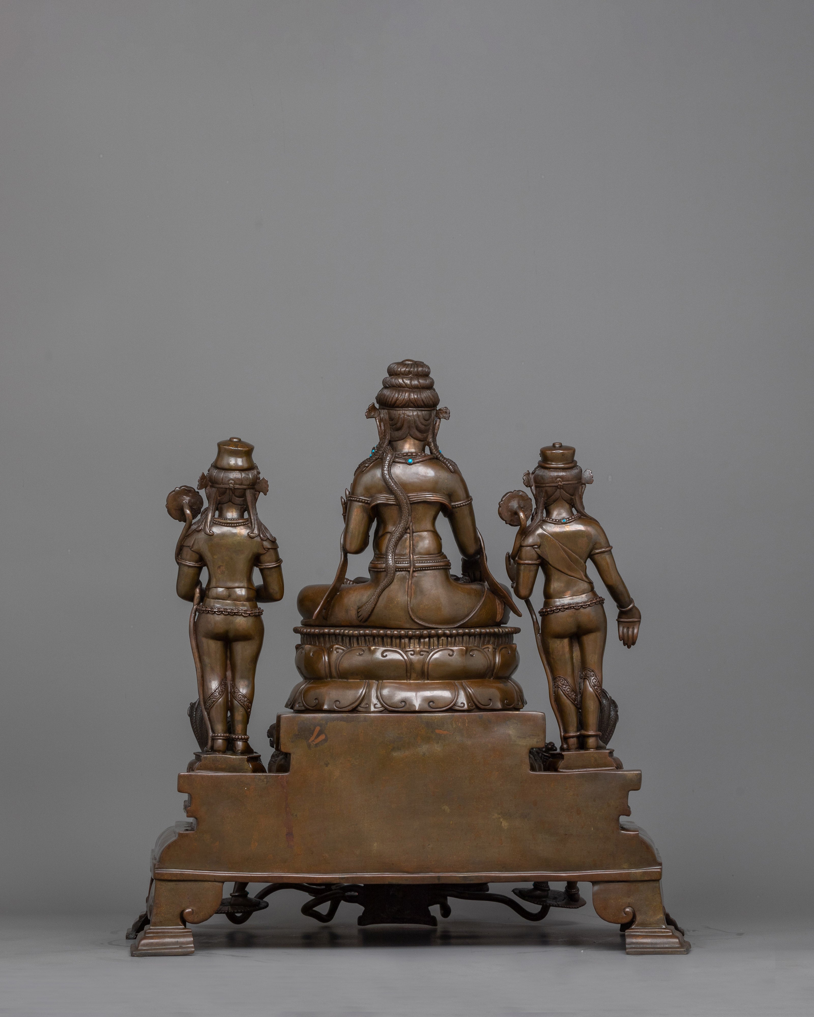 Shyama Tara Oxidized Figurine | Majestic Masterpiece of Devotion