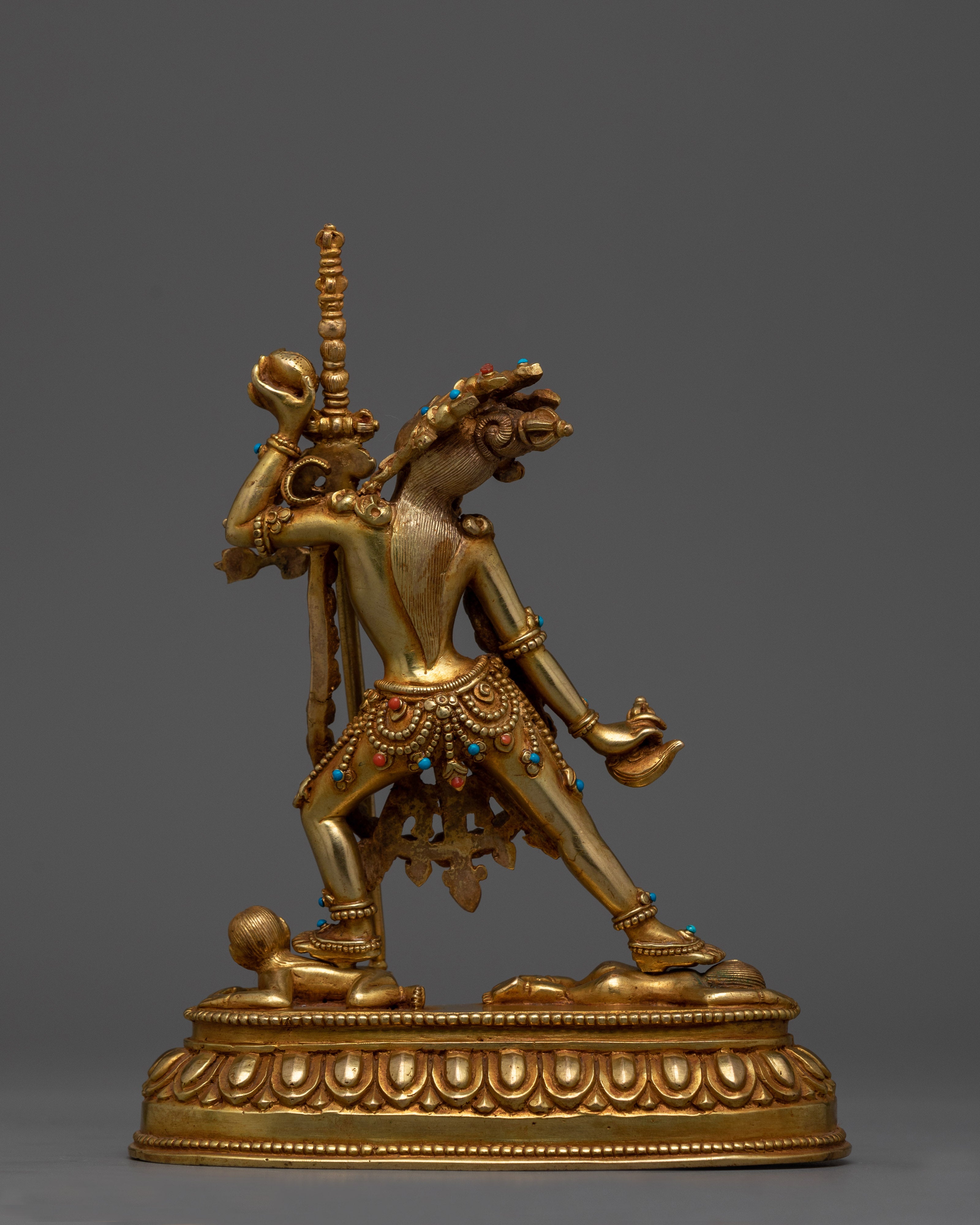 Beautifully Gold-Gilded Vajrayogini Statue | Handcrafted Artwork of Nepalese Artisans