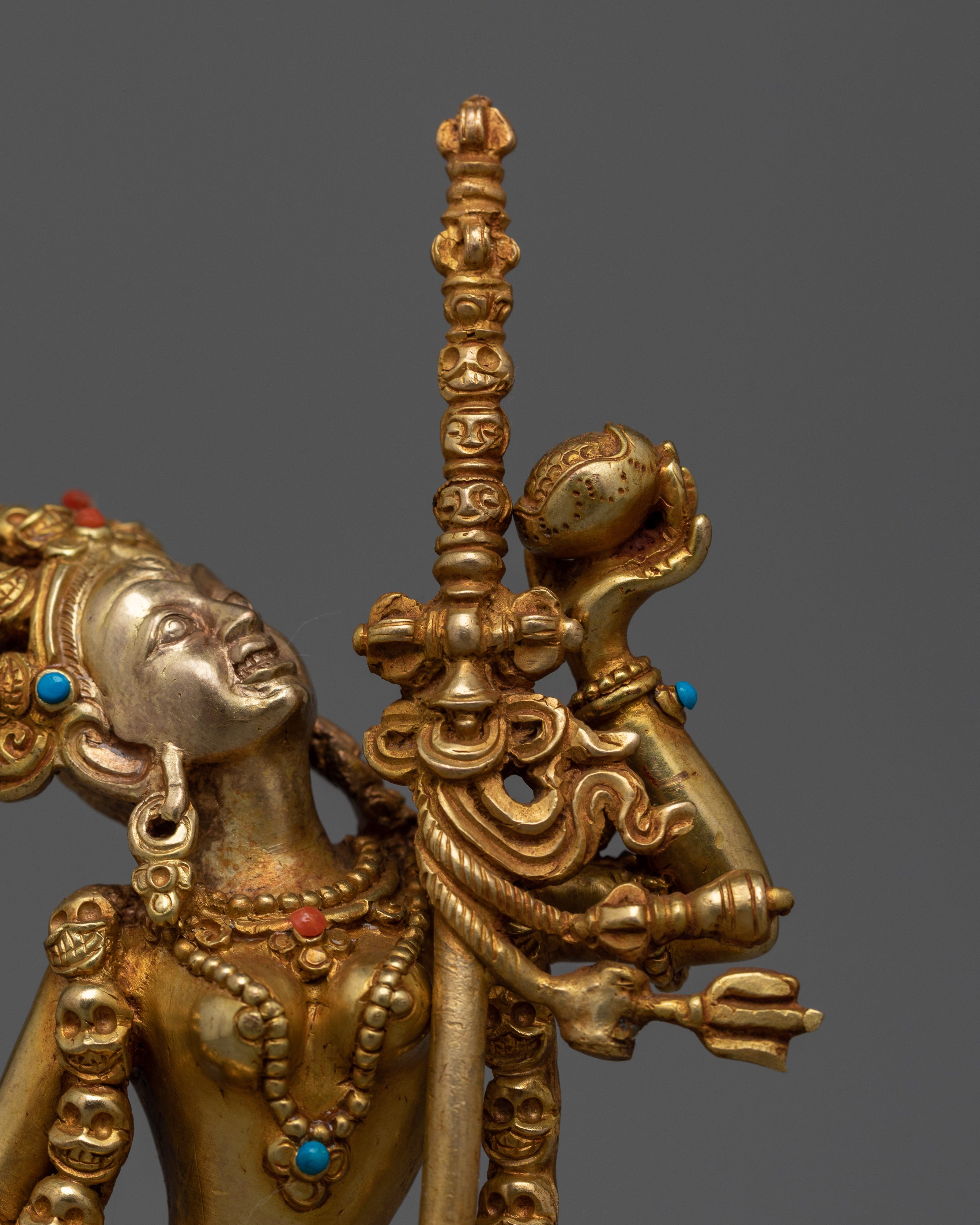 Beautifully Gold-Gilded Vajrayogini Statue | Handcrafted Artwork of Nepalese Artisans