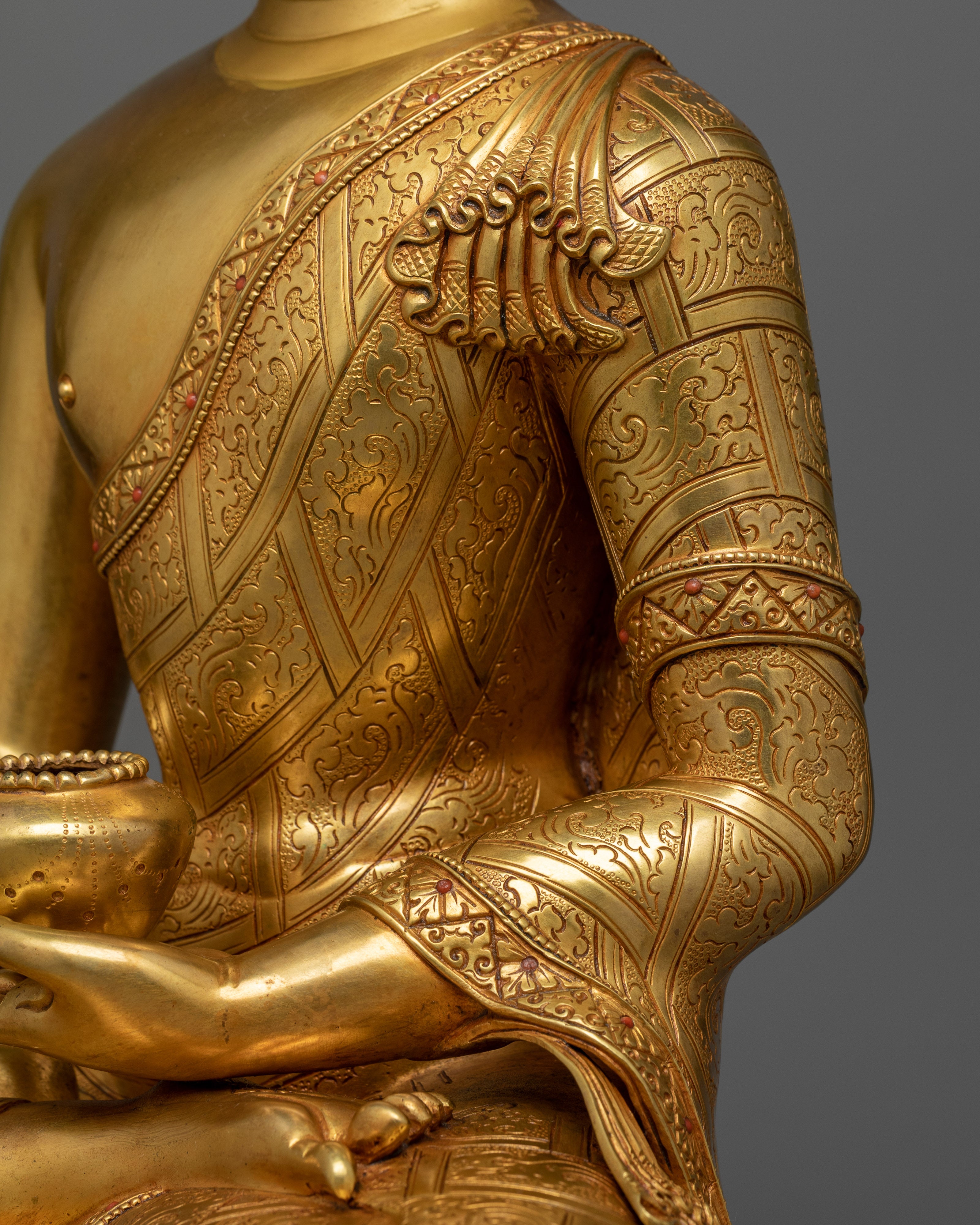Artistic Shakyamuni Buddha Enlighten Statue | Enlightenment Dharma Teacher