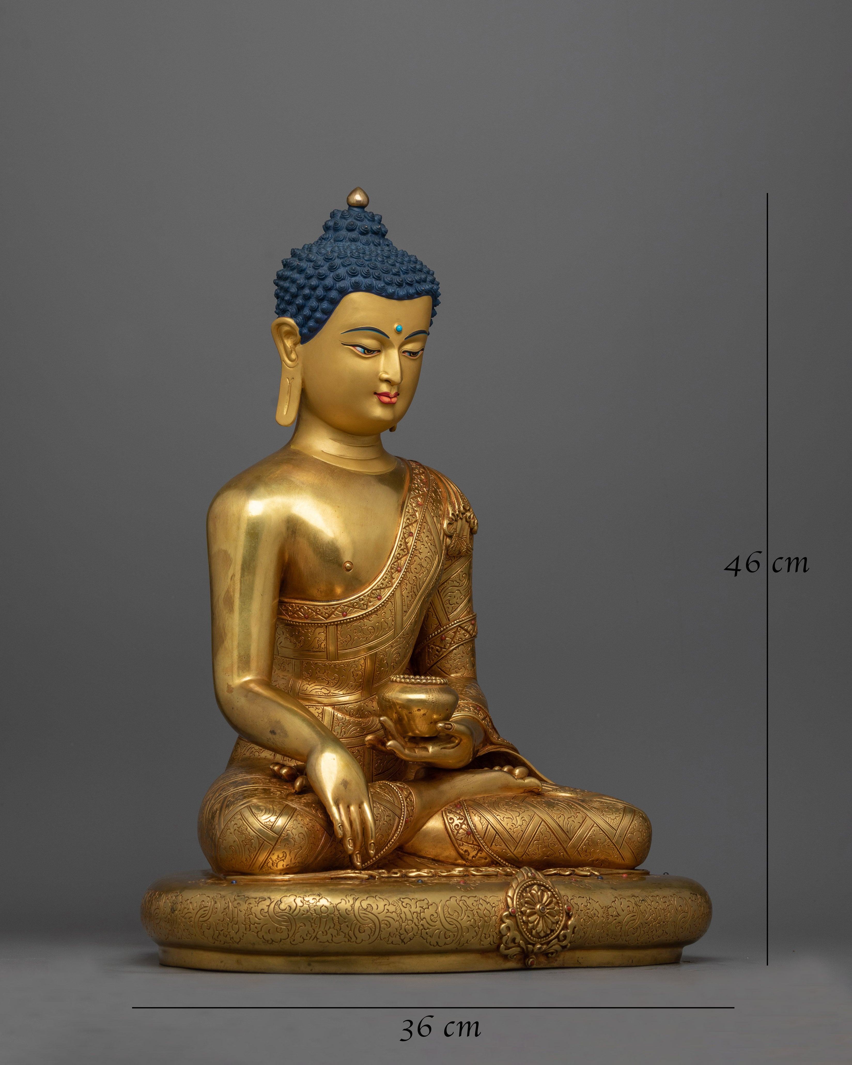 Artistic Shakyamuni Buddha Enlighten Statue | Enlightenment Dharma Teacher