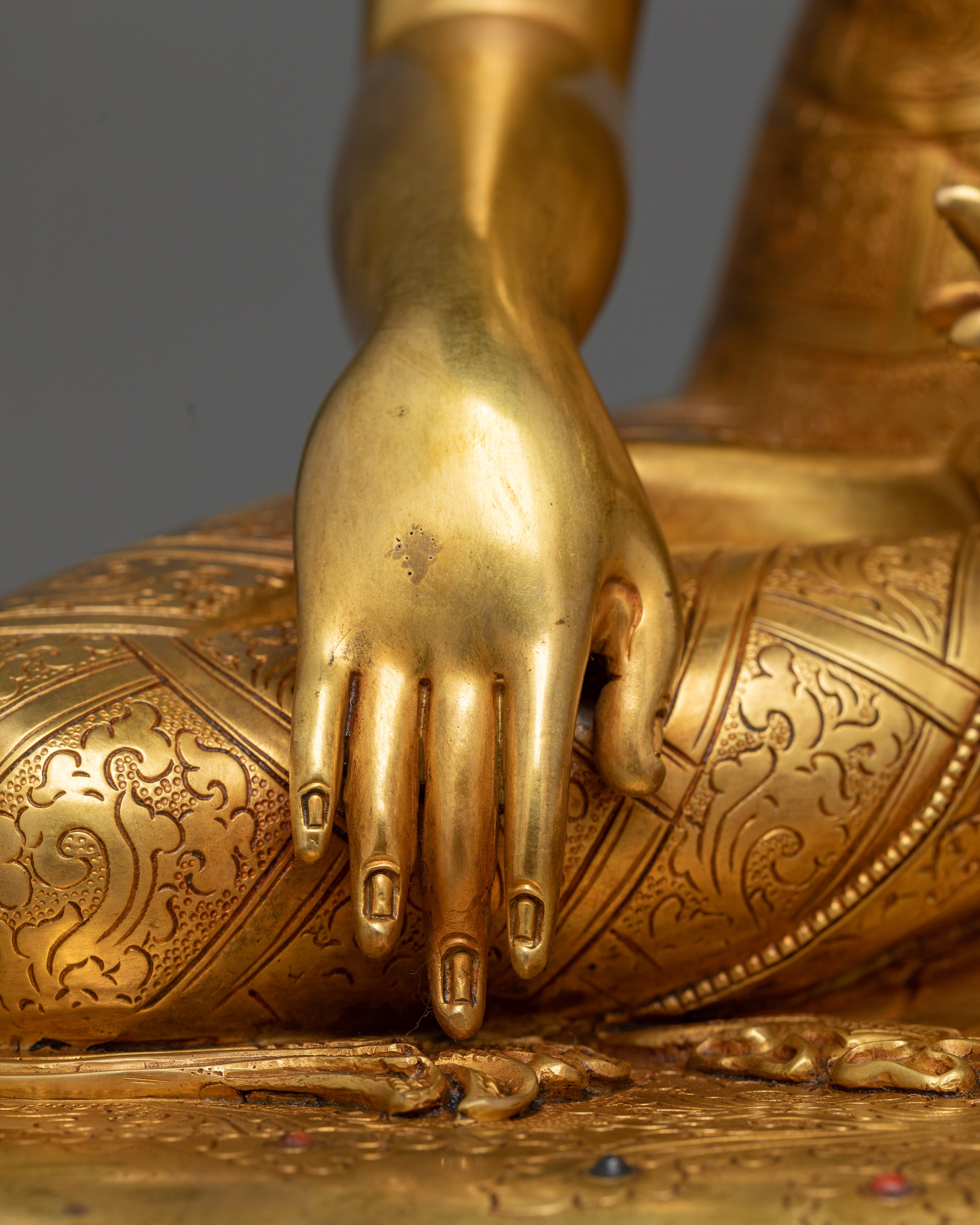 Artistic Shakyamuni Buddha Enlighten Statue | Enlightenment Dharma Teacher