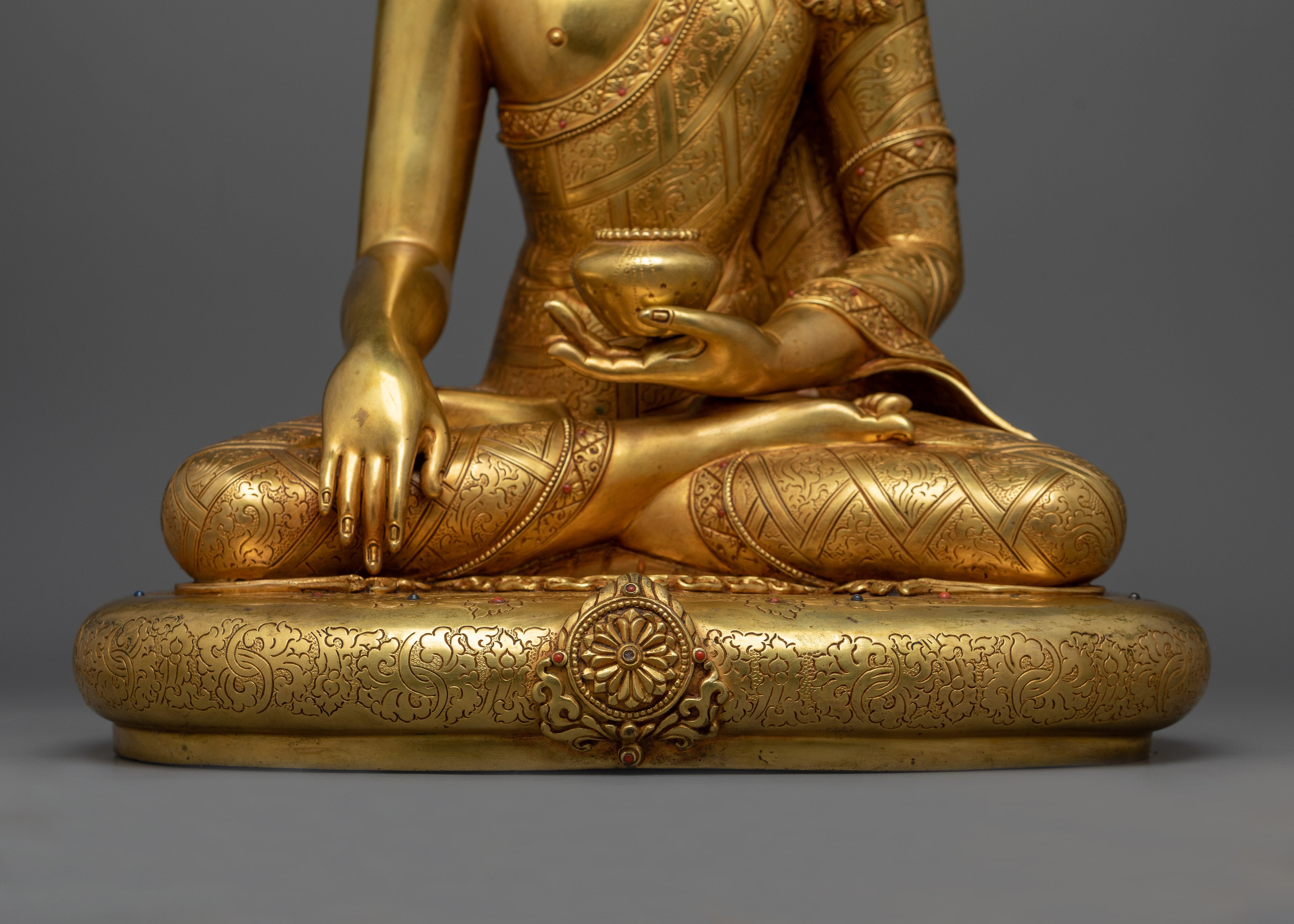 Artistic Shakyamuni Buddha Enlighten Statue | Enlightenment Dharma Teacher