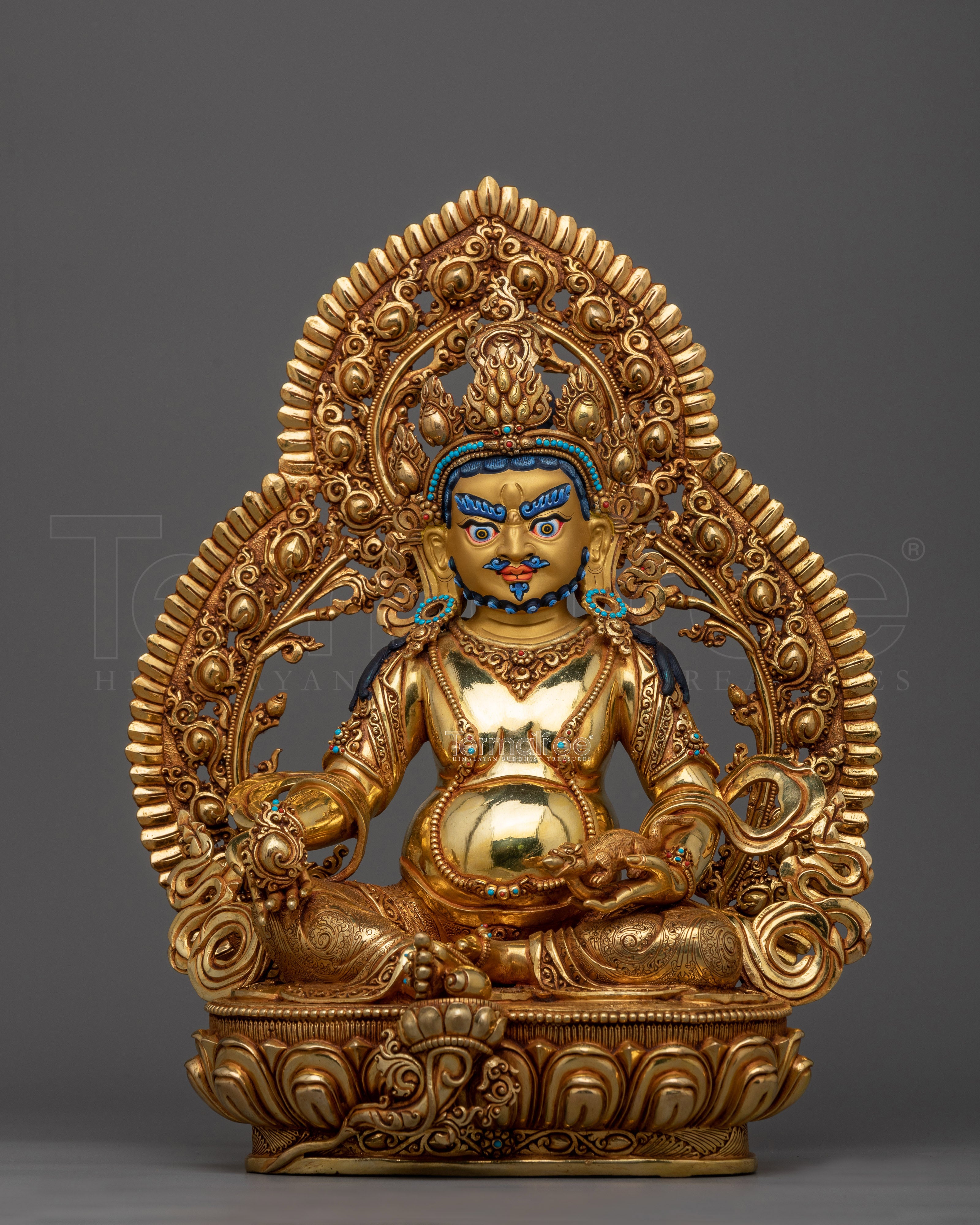 Wealth Giving Deity Dzambhala Figure | Deity of fortune and wealth