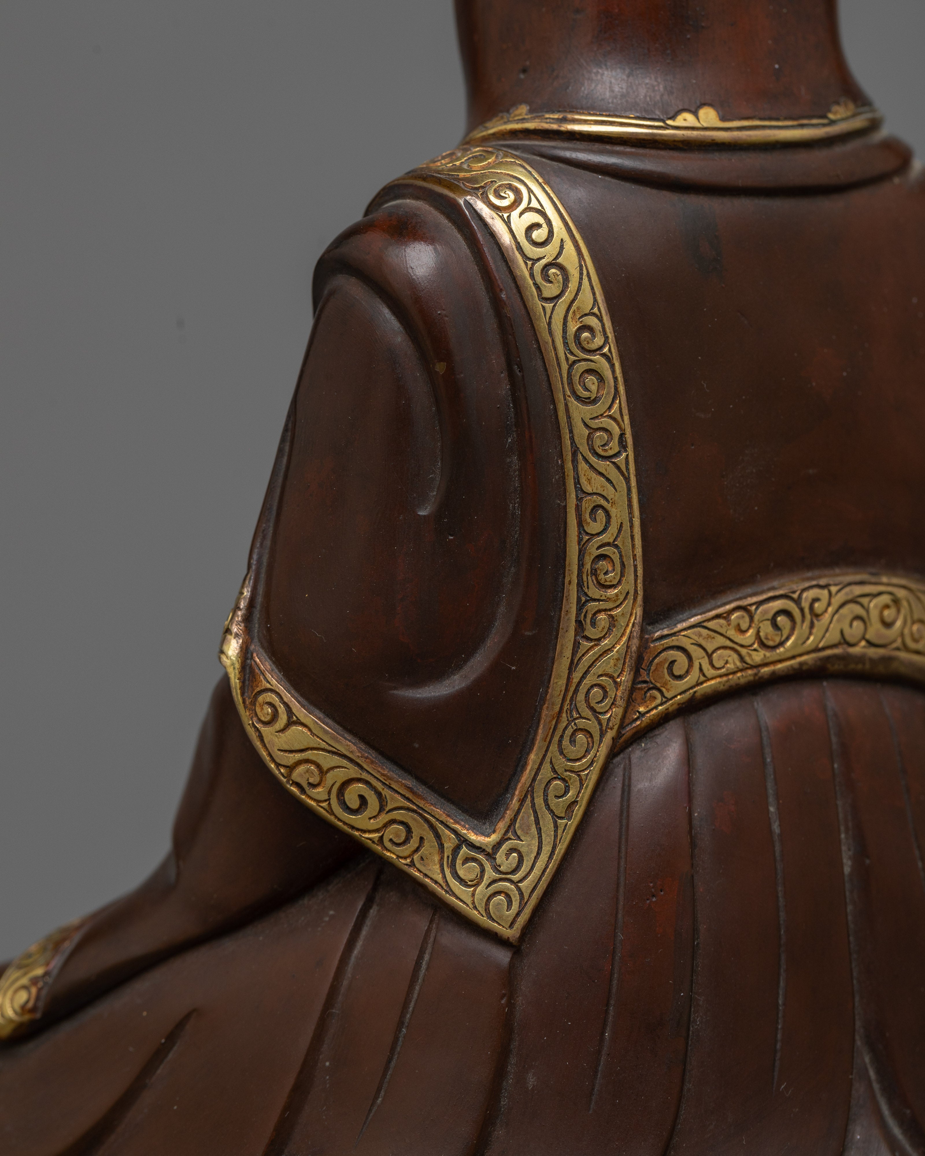 Gampopa with 2nd and 4th Karmapas Statue | A Symbol of Tibetan Wisdom and Leadership