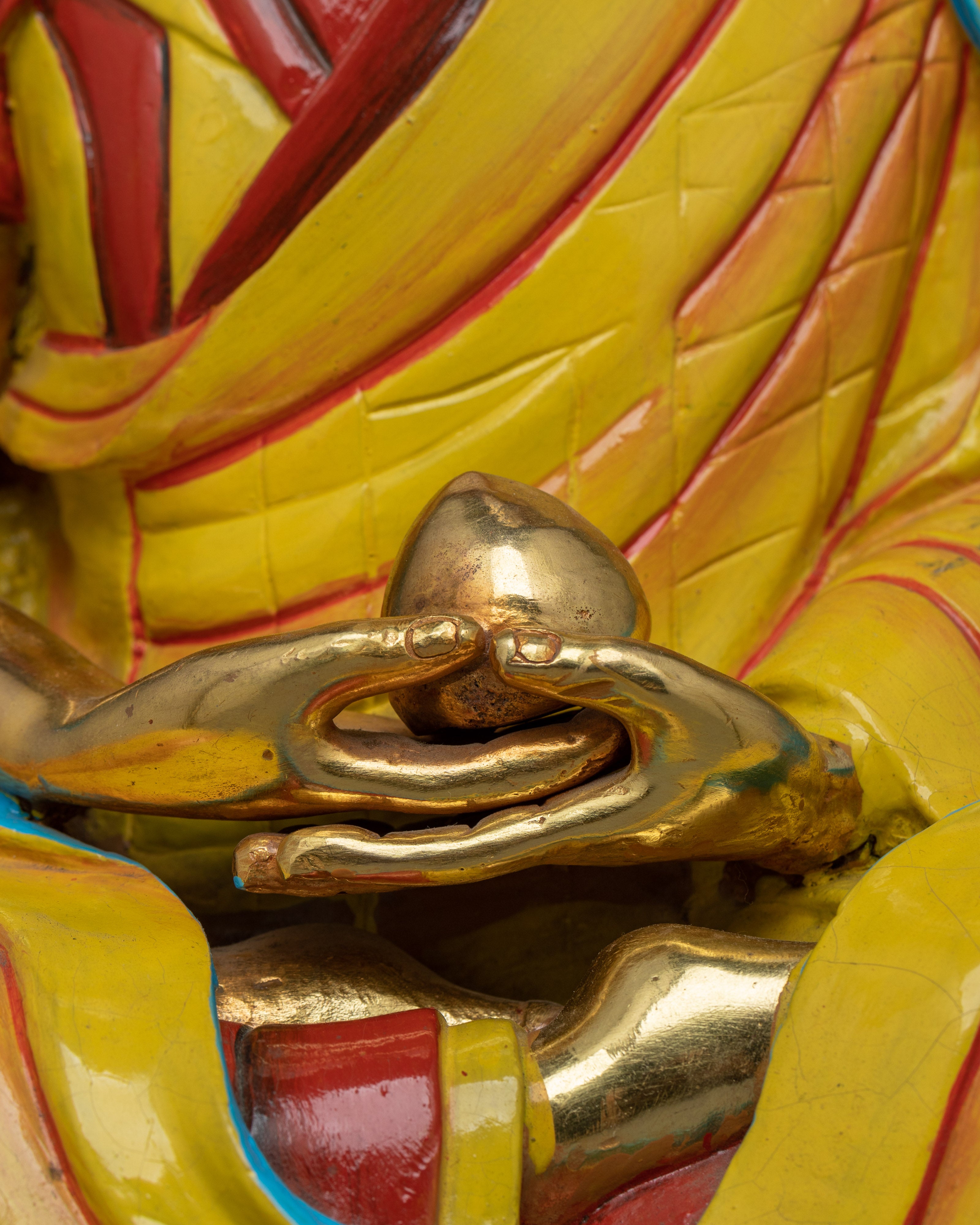 Kagyu Three Masters Statue Set | 24K Gold-Gilded Icons of Tibetan Buddhism