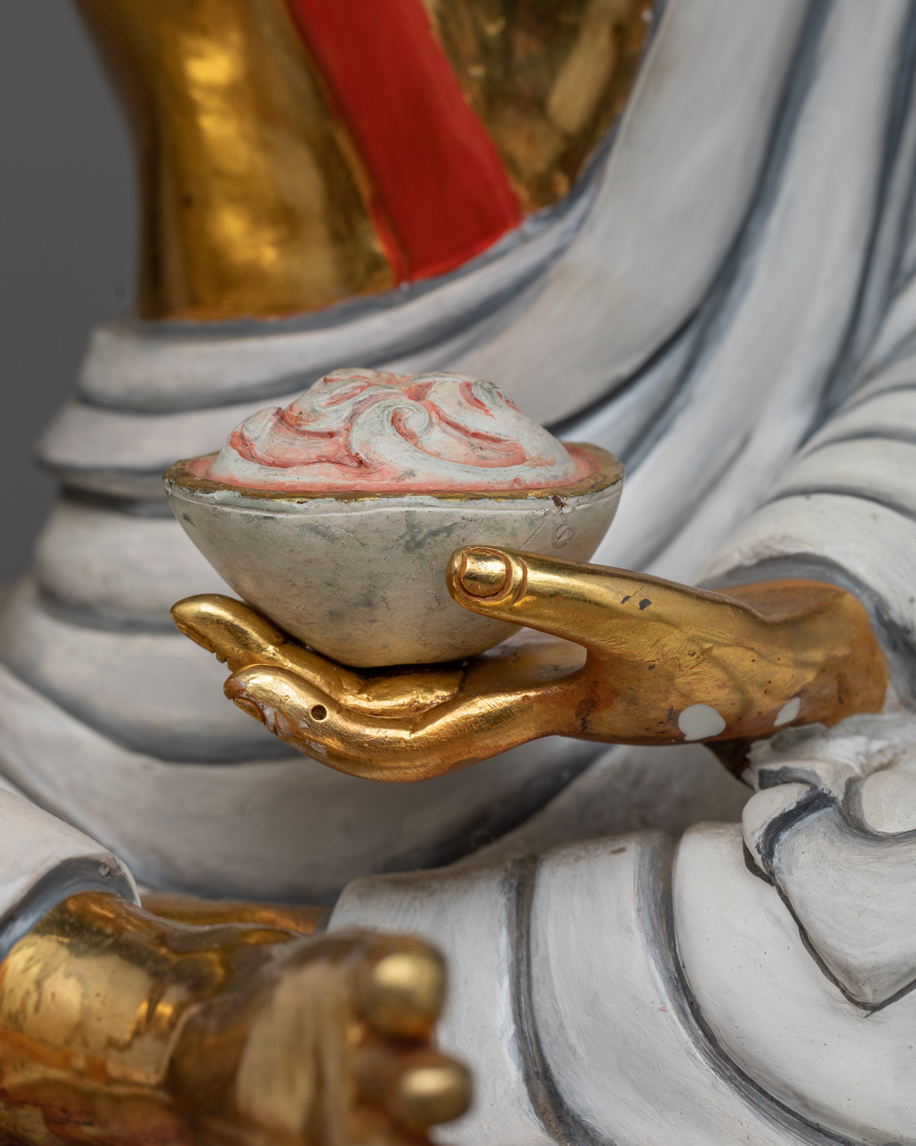 Kagyu Three Masters Statue Set | 24K Gold-Gilded Icons of Tibetan Buddhism