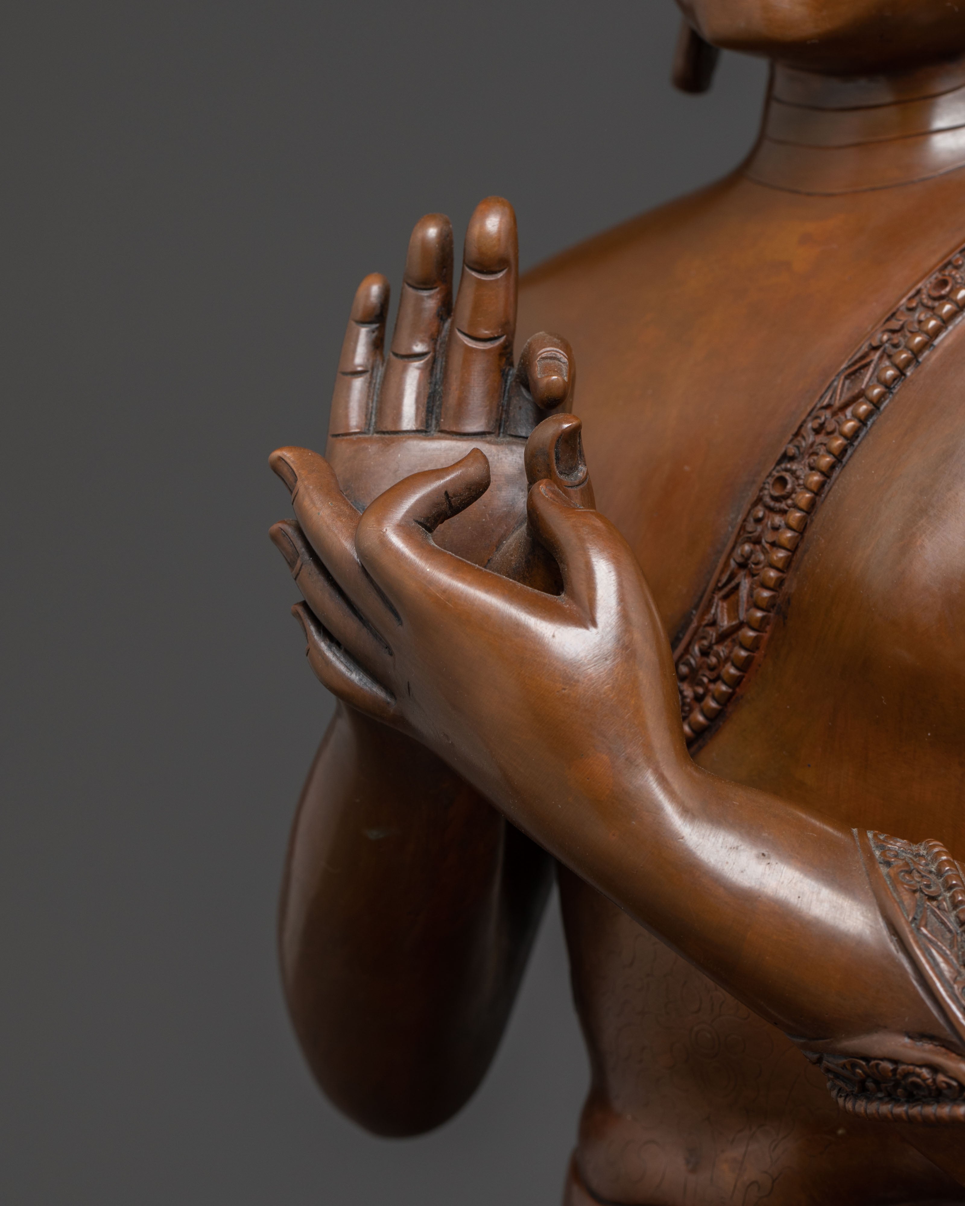 Handcrafted Vairocana Sculpture: The Cosmic Buddha | Meditation Altar